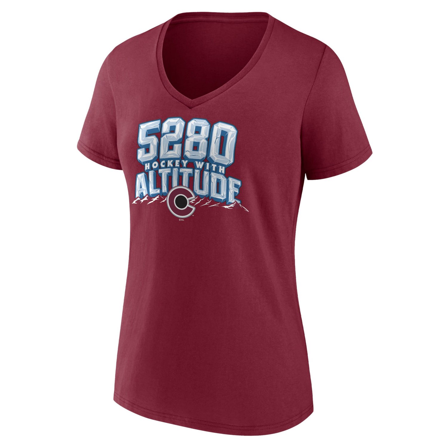 Fanatics Colorado Avalanche Local A V-Neck T-Shirt                                                                               - view number 2