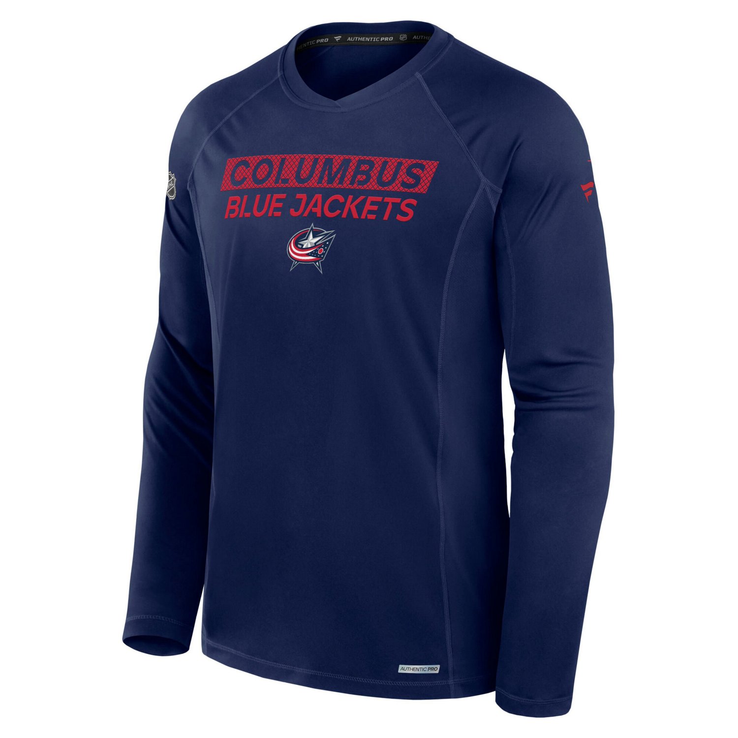 Fanatics Columbus Blue Jackets Authentic Pro Rink Tech Long Sleeve T-Shirt                                                       - view number 2