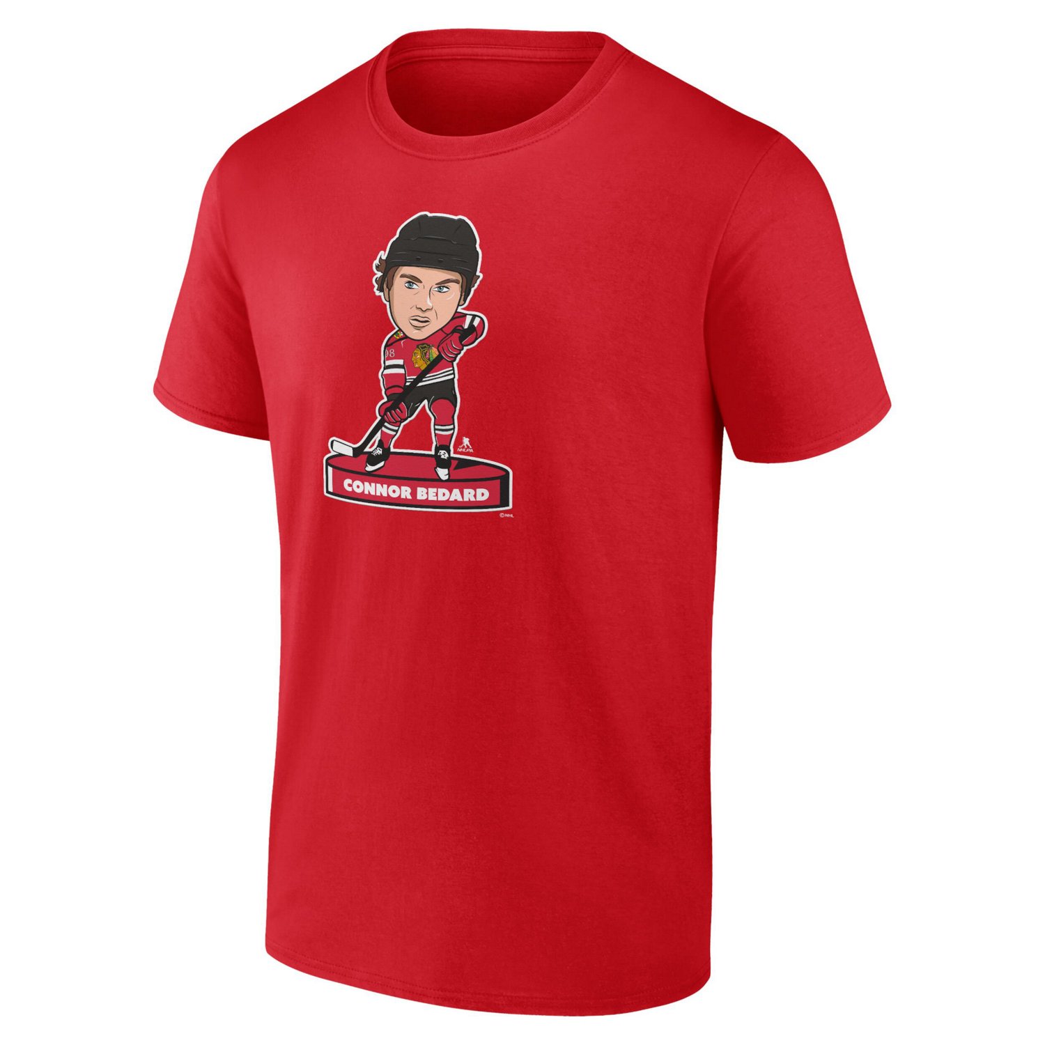 Fanatics Connor Bedard Chicago Blackhawks Player Bobblehead T-Shirt                                                              - view number 2