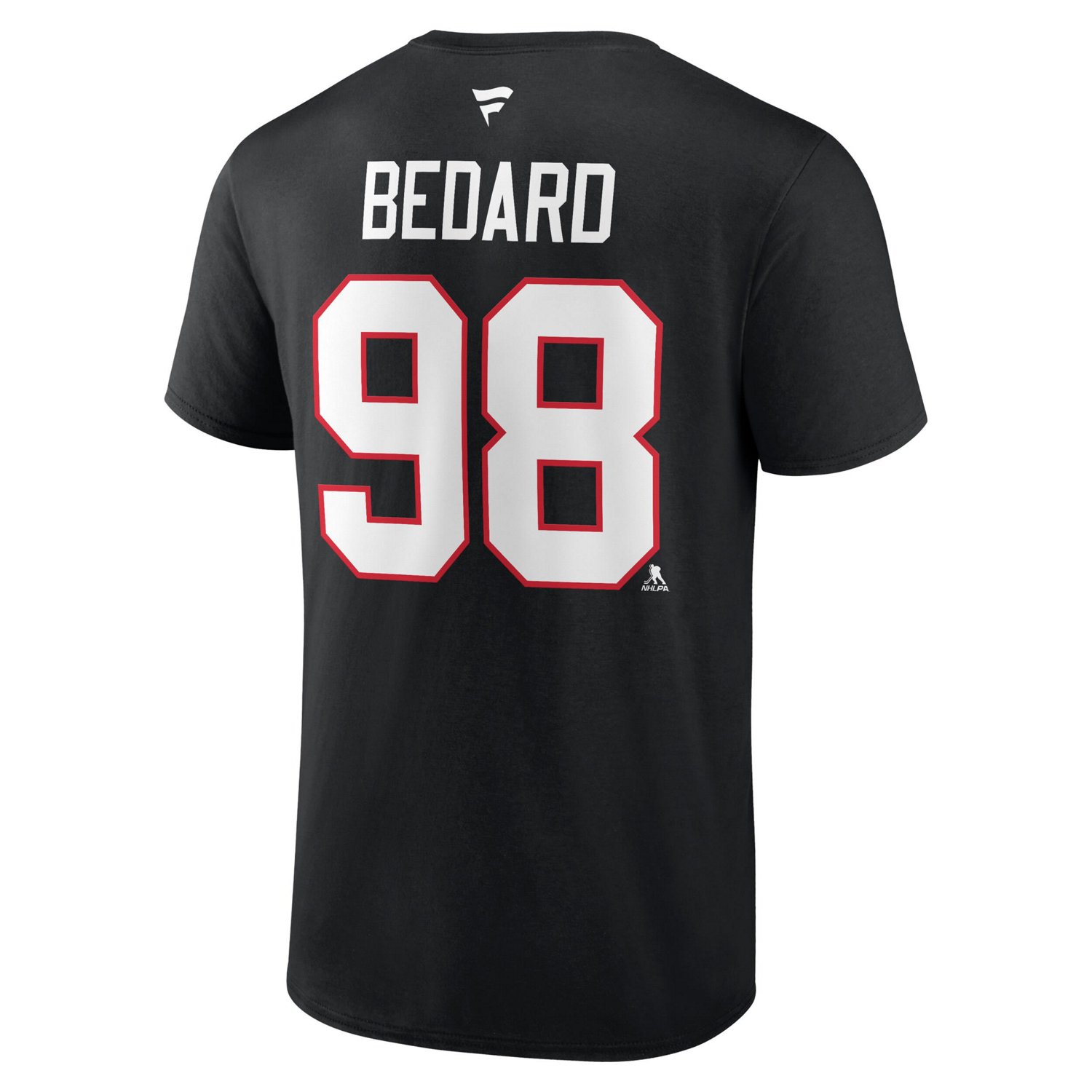 Fanatics Connor Bedard Chicago hawks 2023 NHL Draft Authentic Stack Player Name  Number T-Shirt                                  - view number 3