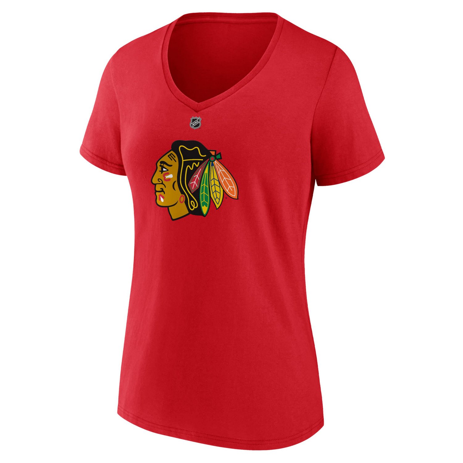 Fanatics Connor Bedard Chicago hawks 2023 NHL Draft Authentic Stack Player Name  Number V-Neck T-Shirt                           - view number 2