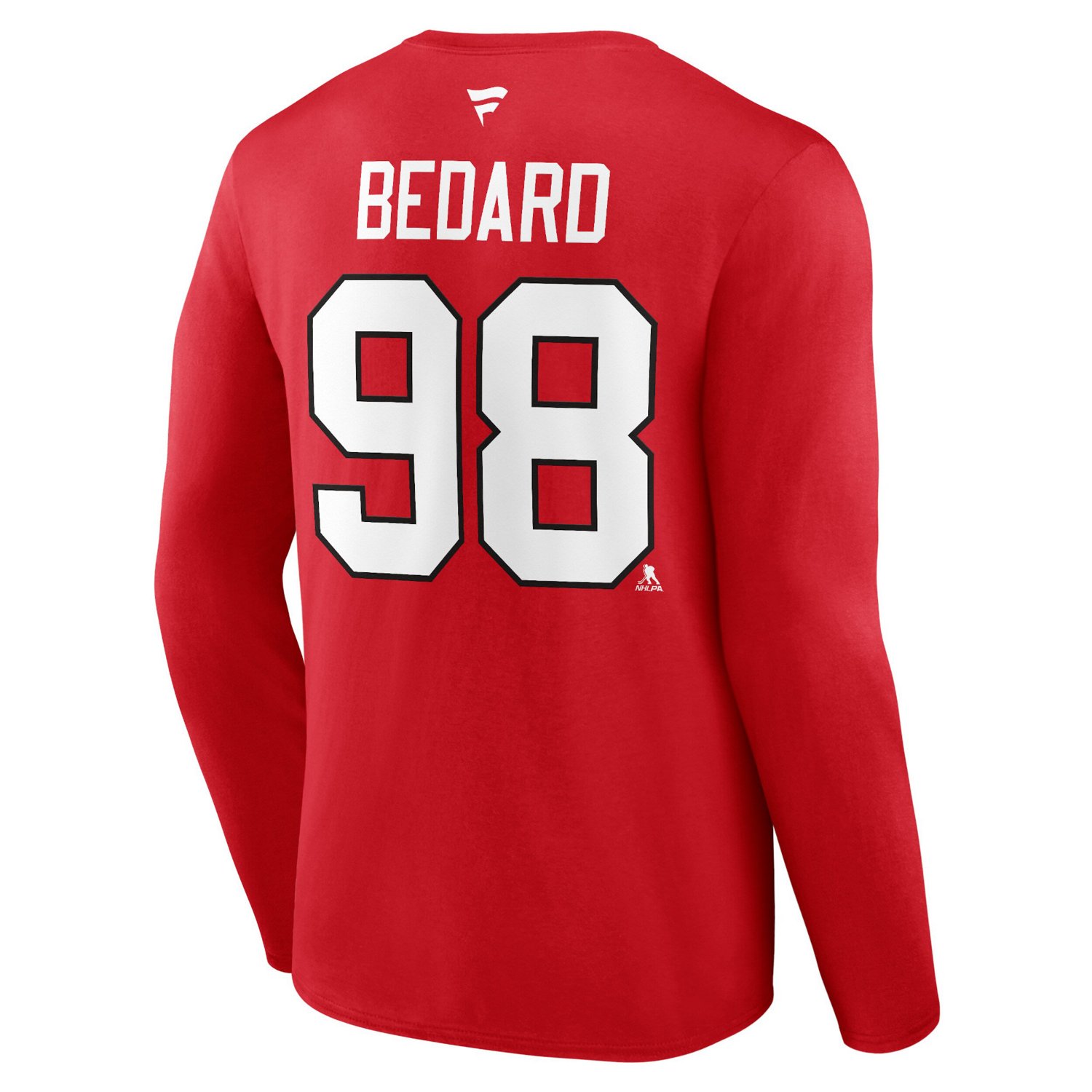 Fanatics Connor Bedard Chicago hawks Authentic Stack Name  Number Long Sleeve T-Shirt                                            - view number 3