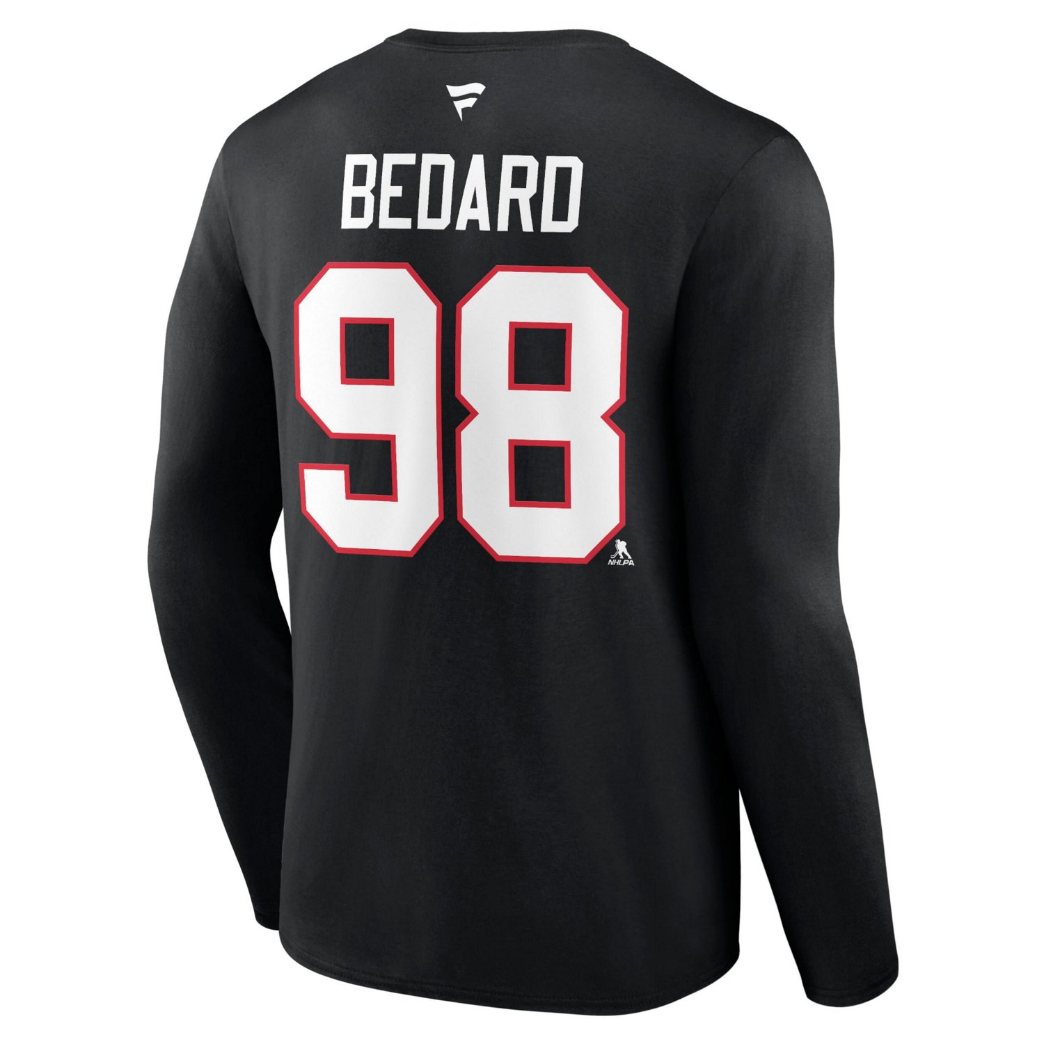 Fanatics Connor Bedard Chicago hawks Authentic Stack Name  Number Long Sleeve T-Shirt                                            - view number 3