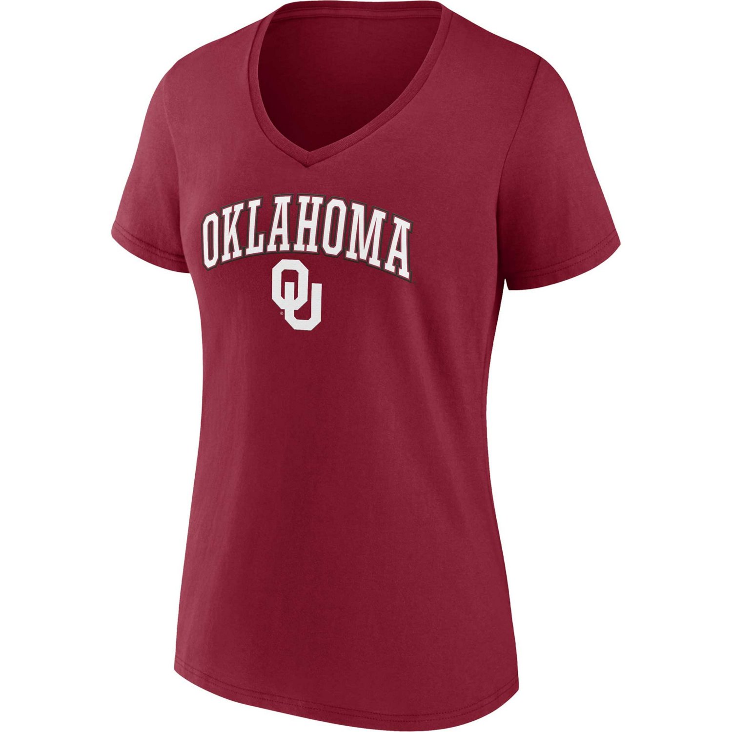 Fanatics Crimson Oklahoma Sooners Evergreen Campus V-Neck T-Shirt - view number 2