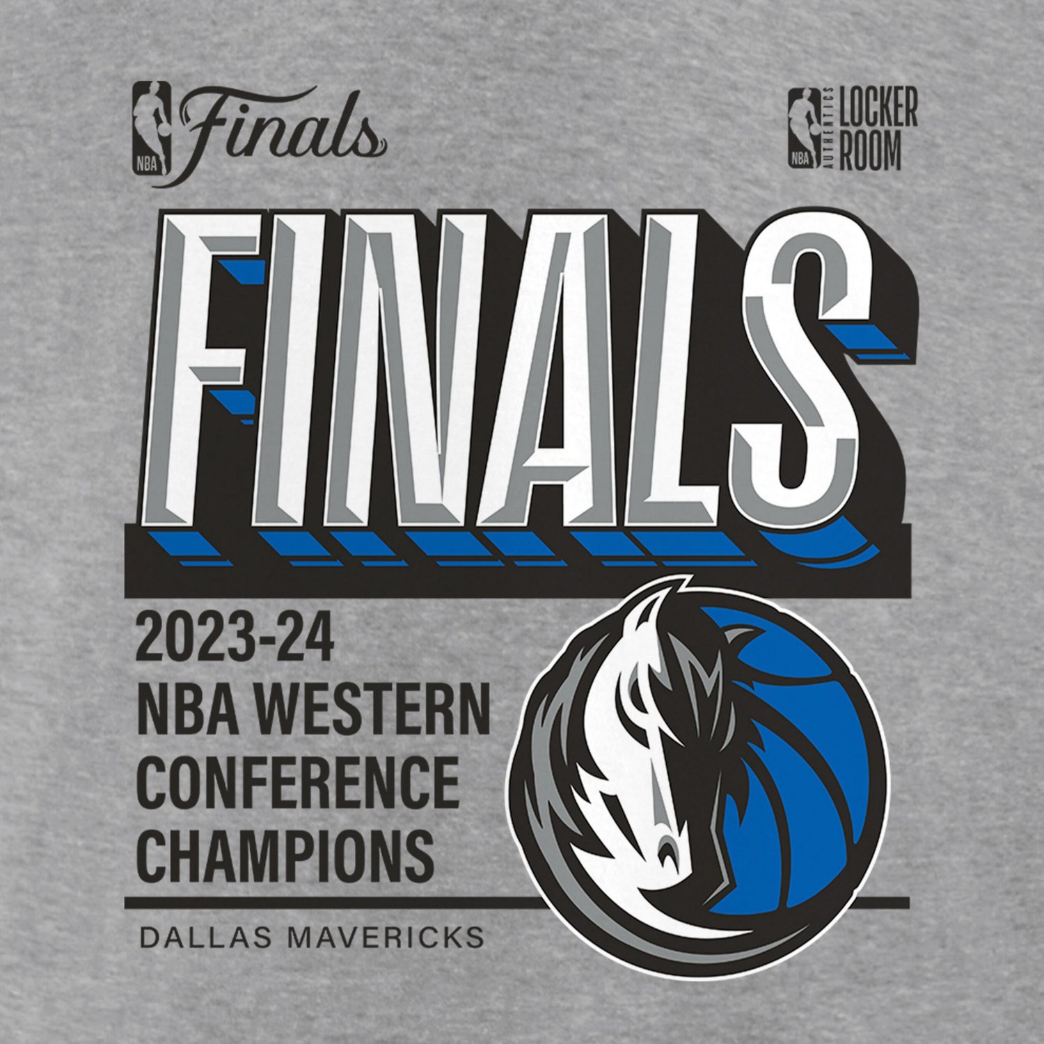 Fanatics Dallas Mavericks 2024 Western Conference Champions Locker Room Post Up Move V-Neck T-Shirt - view number 4
