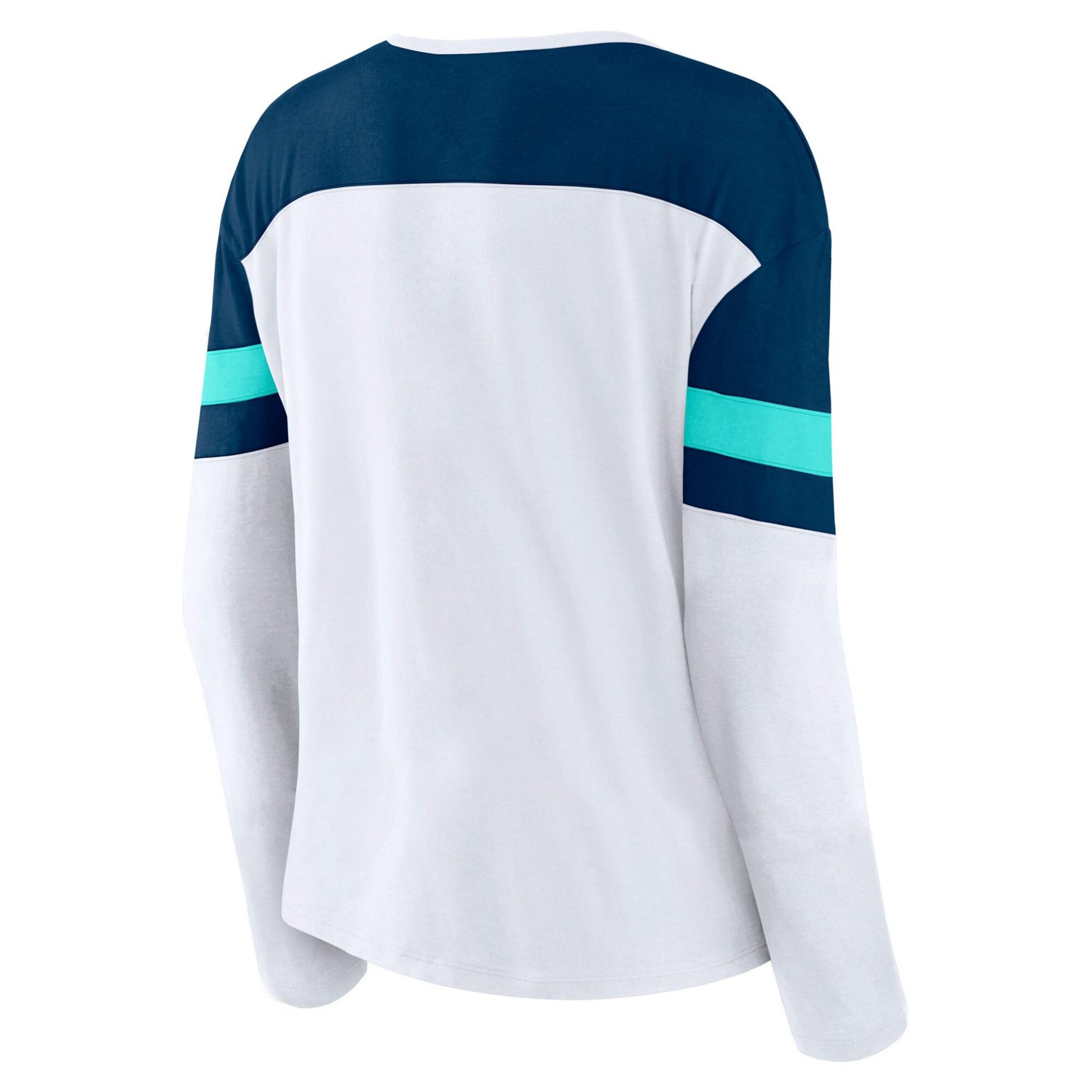 Fanatics Deep Sea Blue Seattle Kraken Frozen Long Sleeve Notch Neck T-Shirt - view number 3