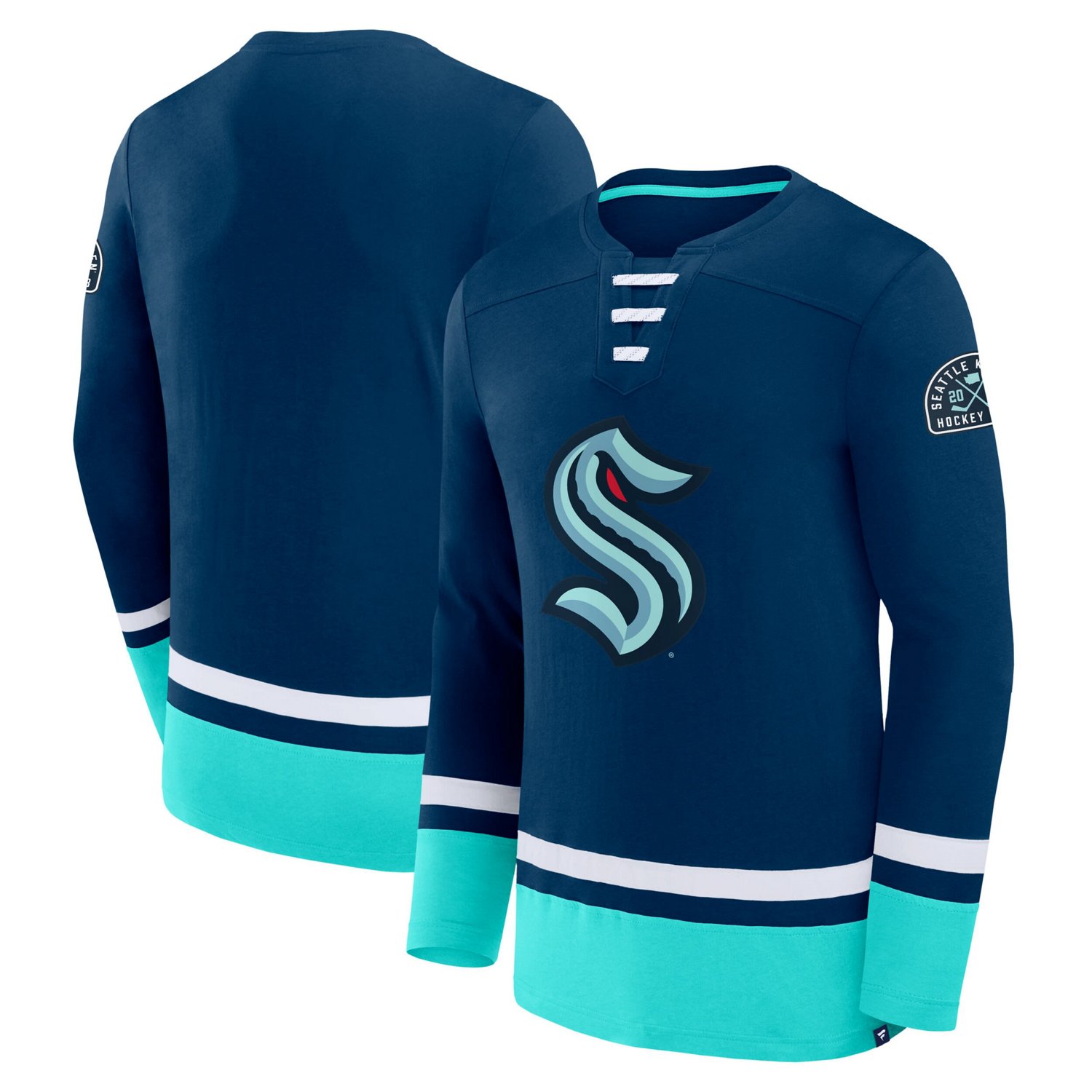Fanatics Deep Sea Seattle Kraken High Point Long Sleeve T-Shirt                                                                  - view number 1