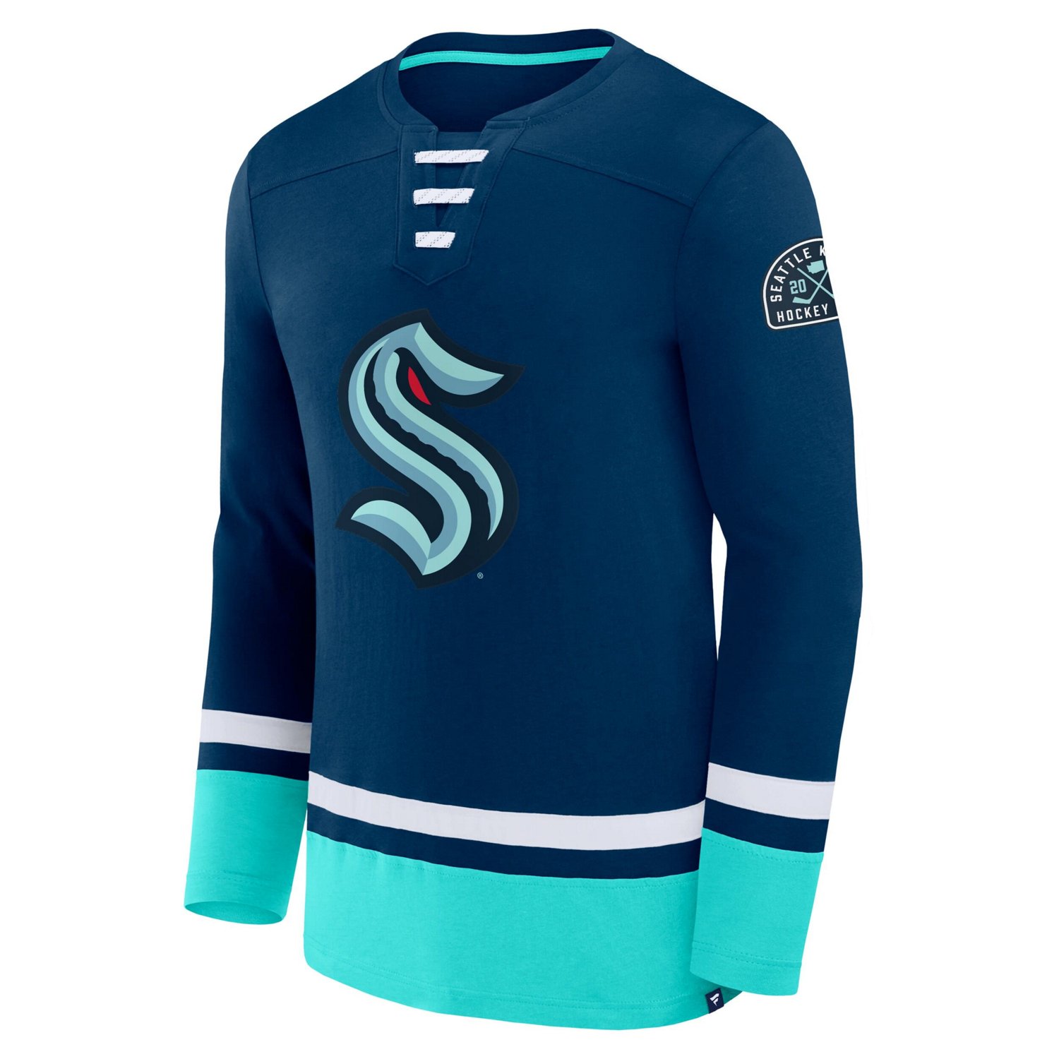 Fanatics Deep Sea Seattle Kraken High Point Long Sleeve T-Shirt                                                                  - view number 2