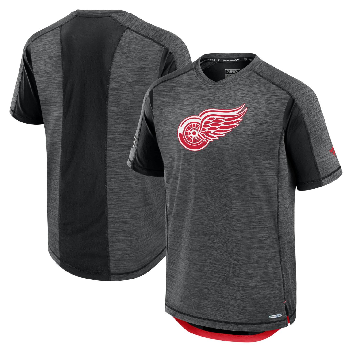 Fanatics Detroit Red Wings Authentic Pro Rink Tech T-Shirt