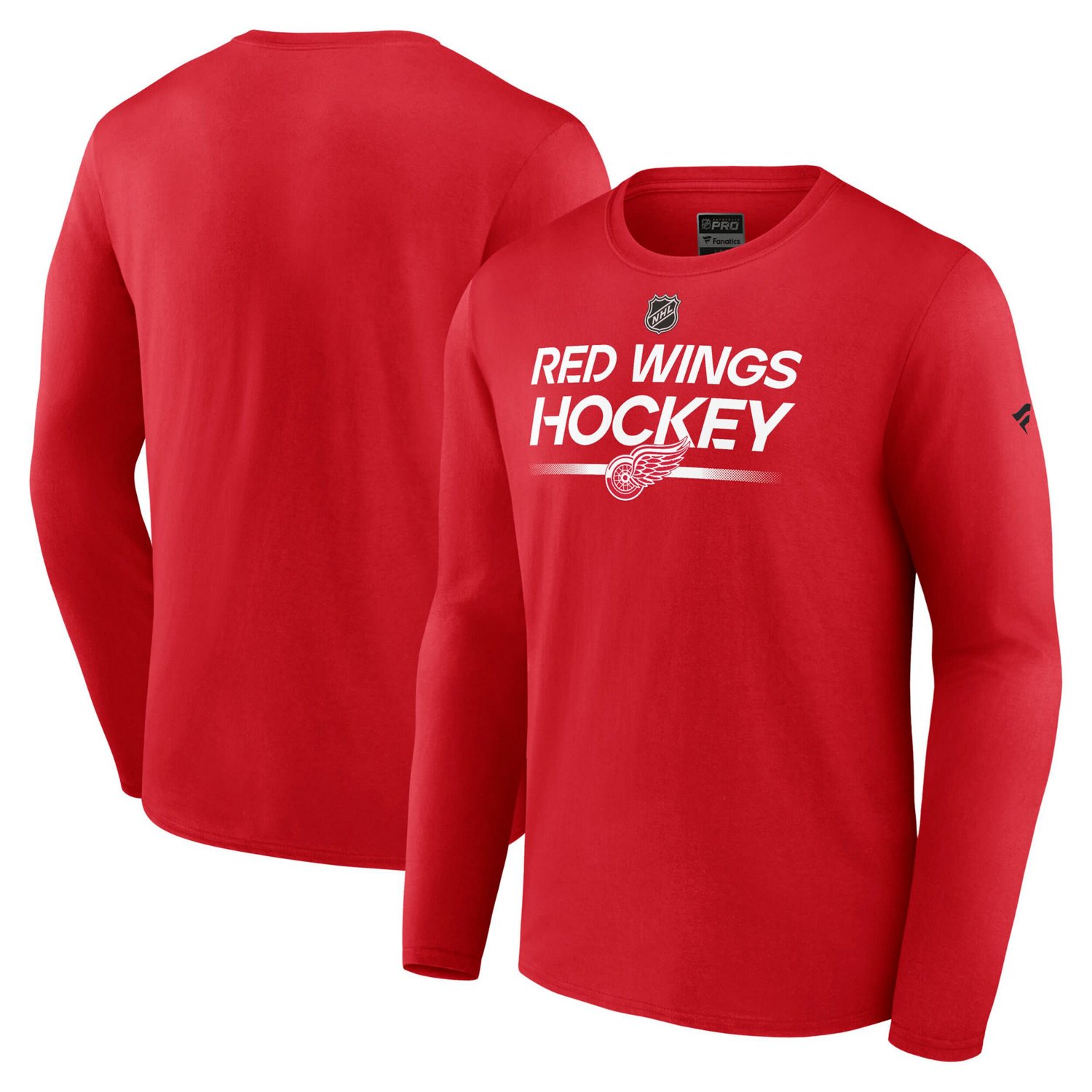 Fanatics Detroit Wings Authentic Pro Primary Long Sleeve T-Shirt