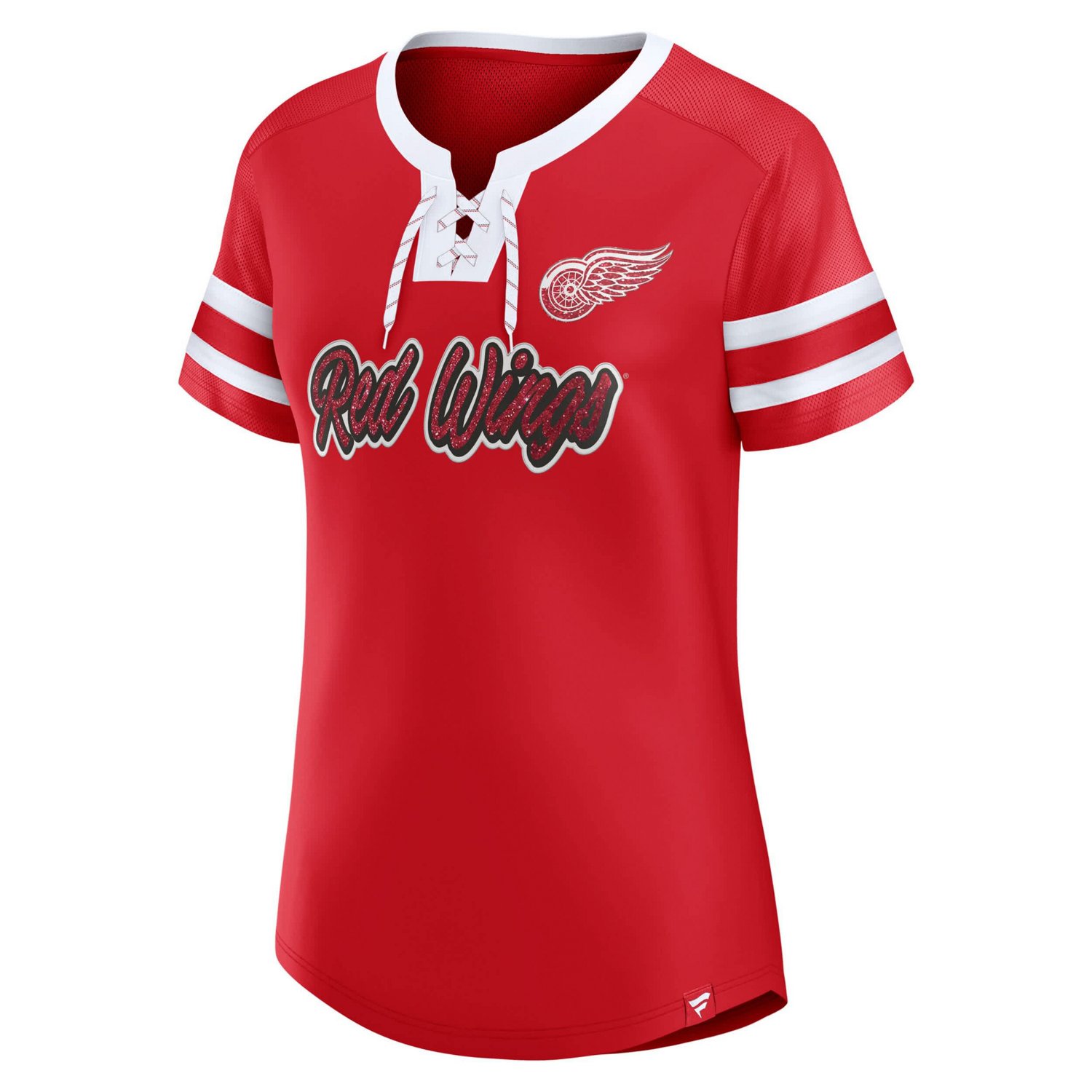 Fanatics Detroit Wings Iconic Athena Lace-Up T-Shirt - view number 2