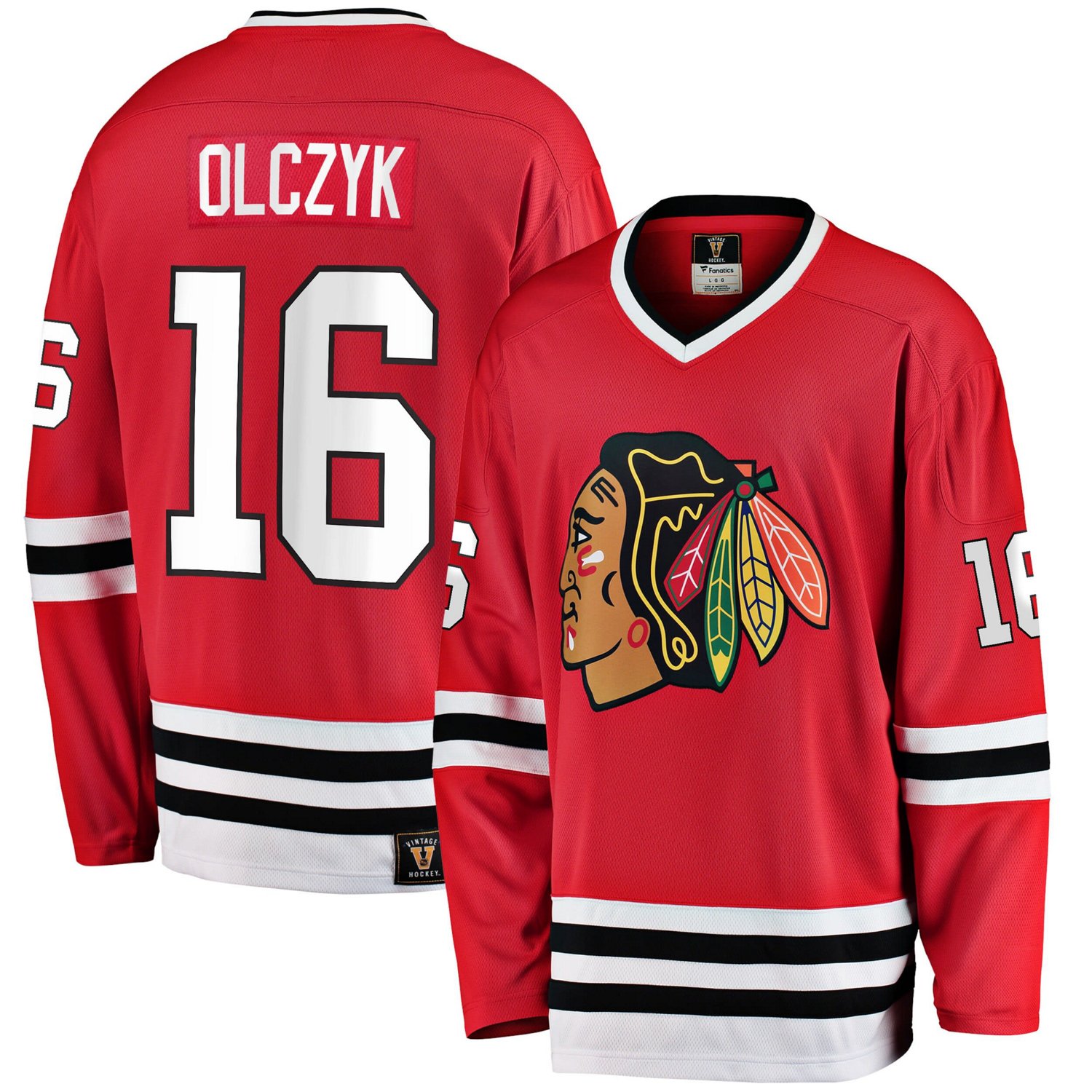 Fanatics Eddie Olczyk Chicago Blackhawks Premier Breakaway Retired Player Jersey Academy