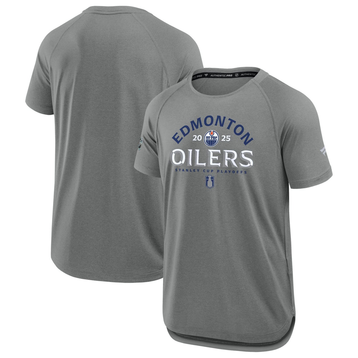 Fanatics Edmonton Oilers 2025 Stanley Cup Playoffs Authentic Pro Rink Performance T-Shirt