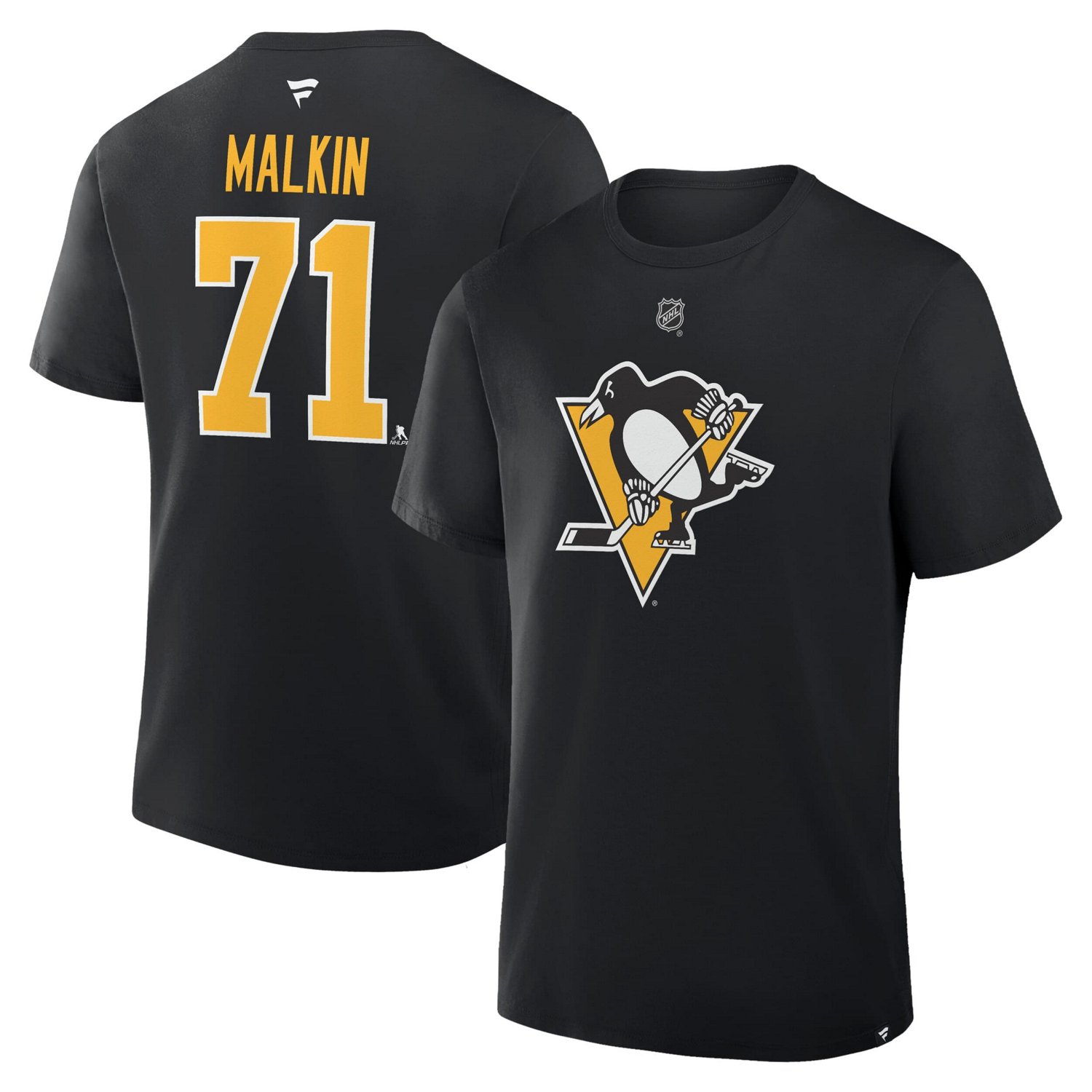 Fanatics Evgeni Malkin Pittsburgh Penguins Authentic Stack Name  Number T-Shirt