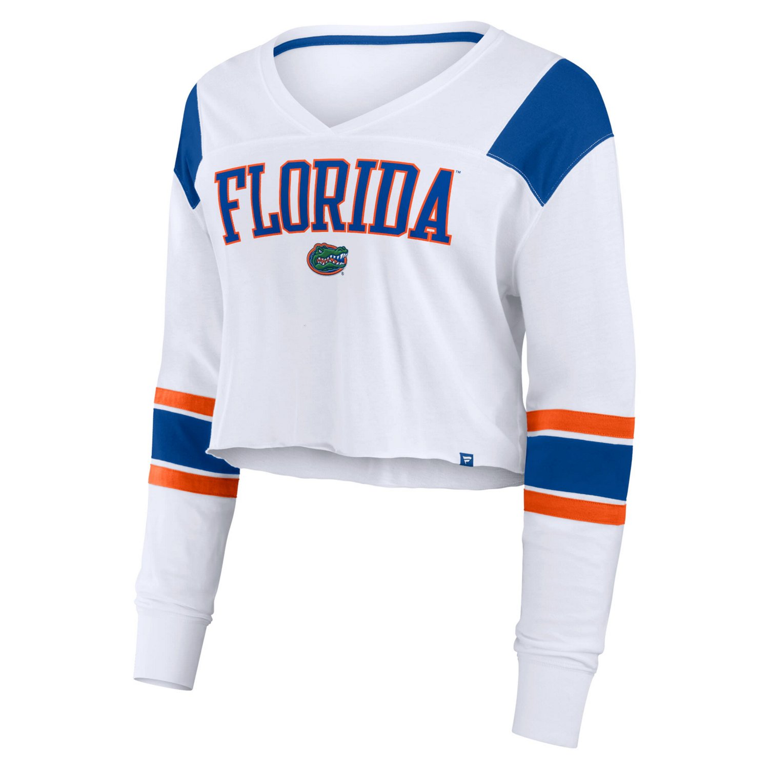 Fanatics Florida Gators Training Camp Cropped Long Sleeve V-Neck Fashion Top - view number 2