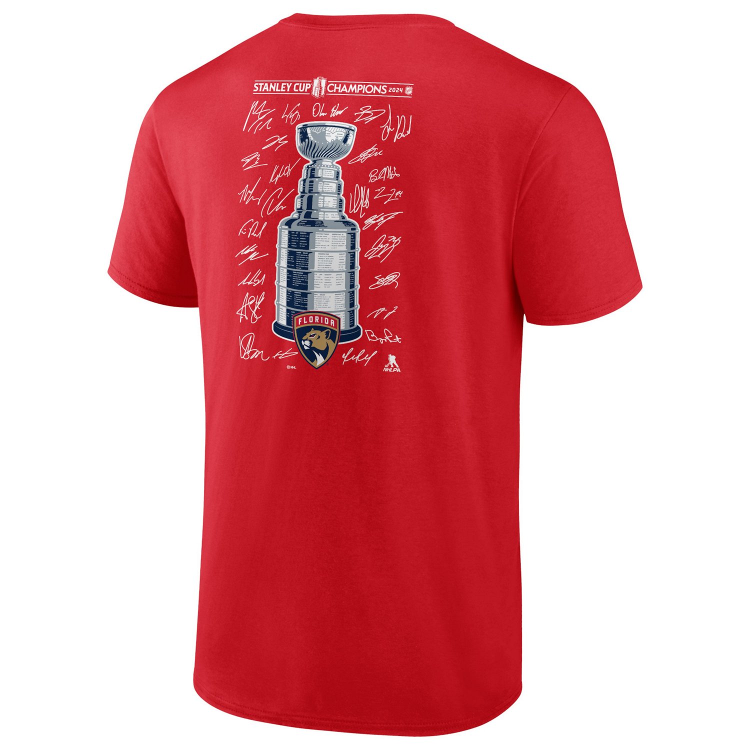 Fanatics Florida Panthers 2024 Stanley Cup Champions Signature Roster T-Shirt - view number 3