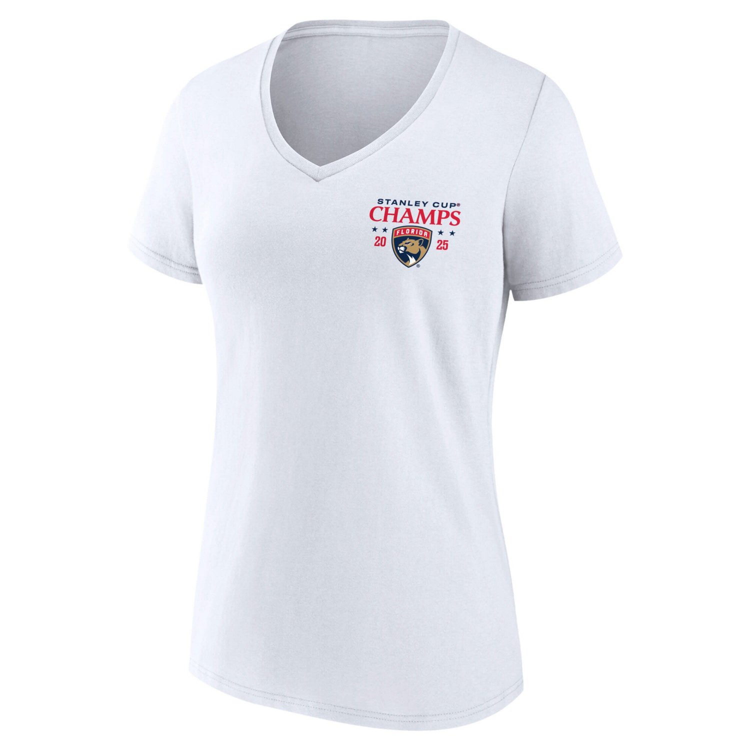 Fanatics Florida Panthers 2025 Stanley Cup Champions Jersey Roster V-Neck T-Shirt - view number 2