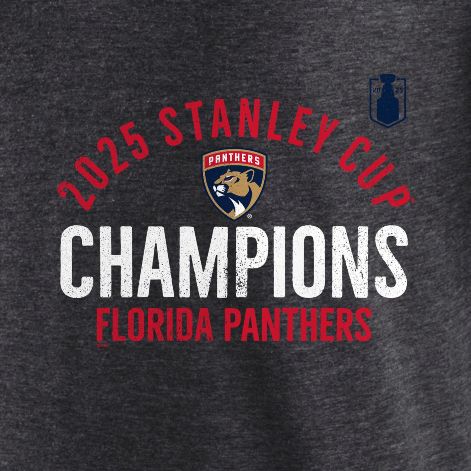 Fanatics Florida Panthers 2025 Stanley Cup Champions Rush Tri-Blend T-Shirt - view number 4