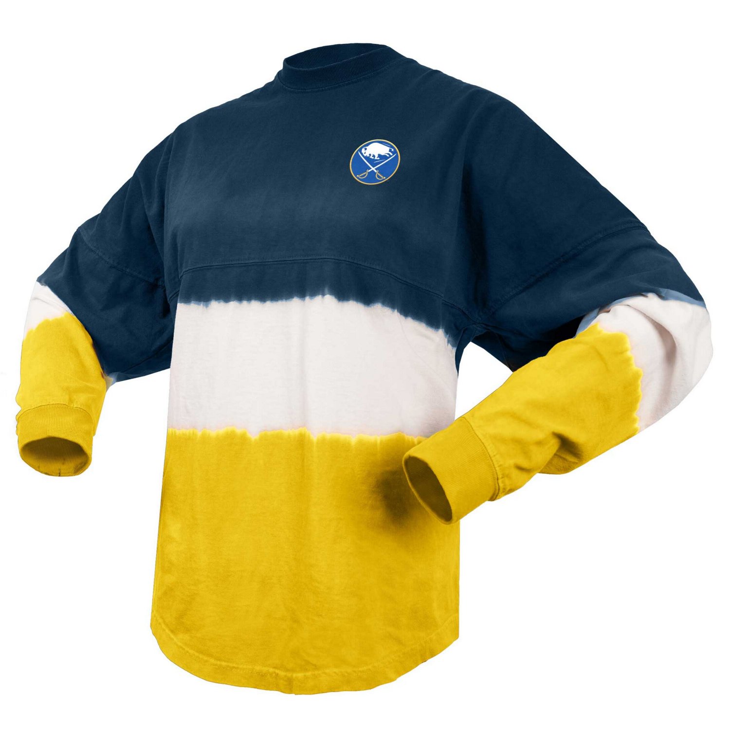 Fanatics Gold Buffalo Sabres Ombre Long Sleeve T-Shirt                                                                           - view number 2