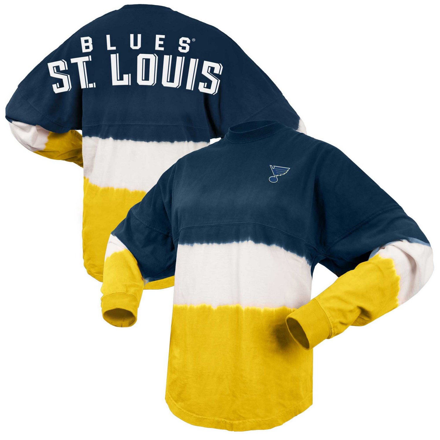 Fanatics Gold St Louis Blues Ombre Long Sleeve T-Shirt