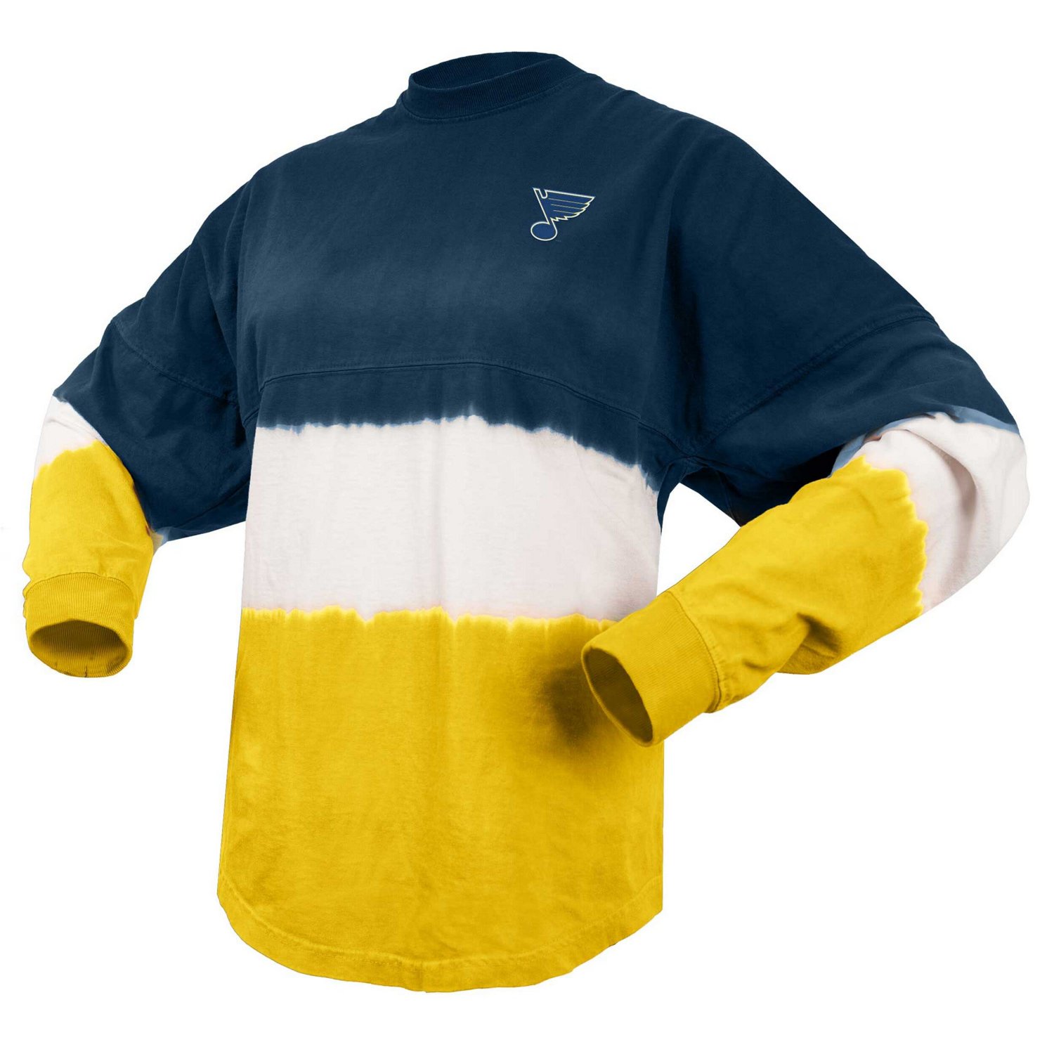 Fanatics Gold St Louis Blues Ombre Long Sleeve T-Shirt