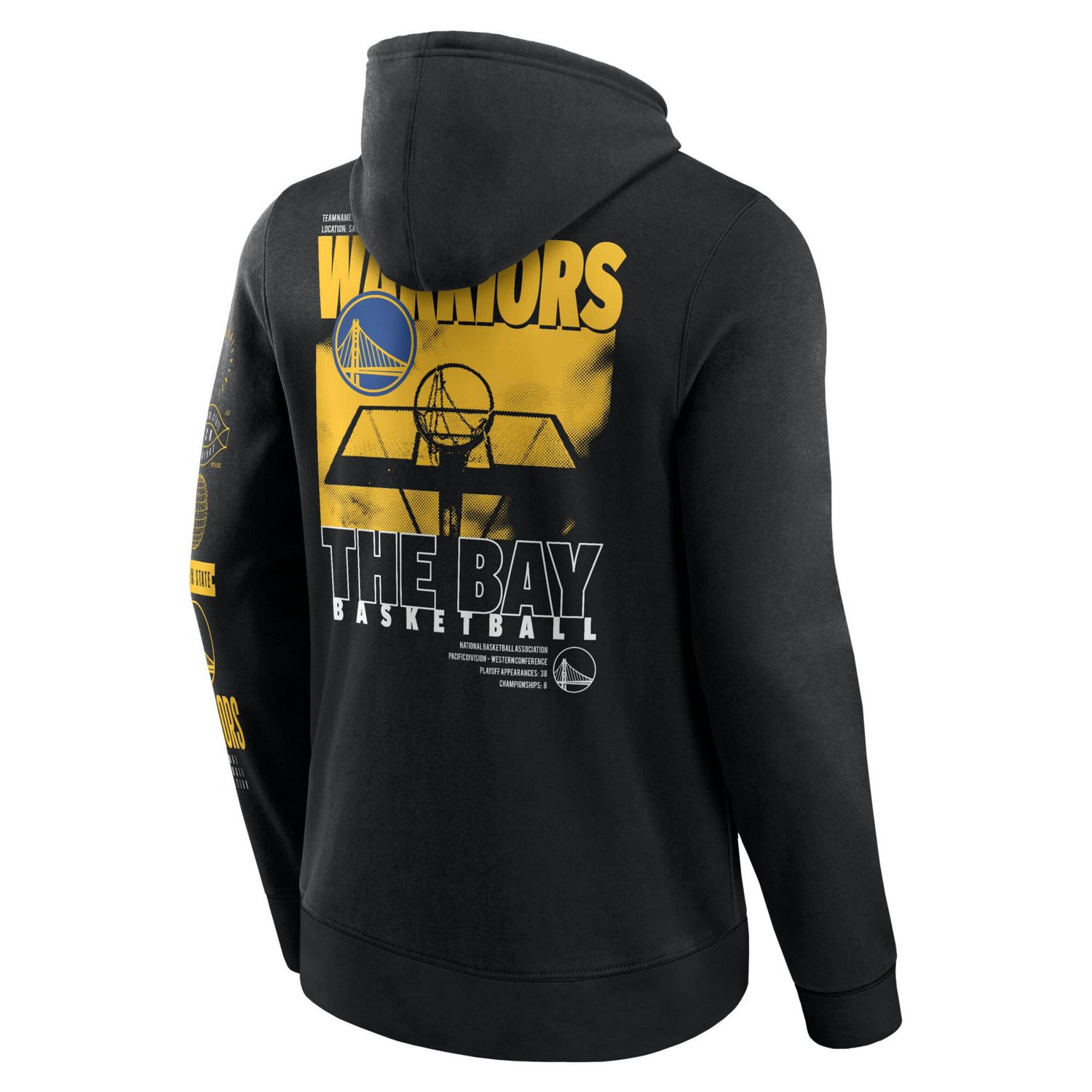 Fanatics Golden State Warriors Game Time Crossover Pullover Hoodie - view number 3