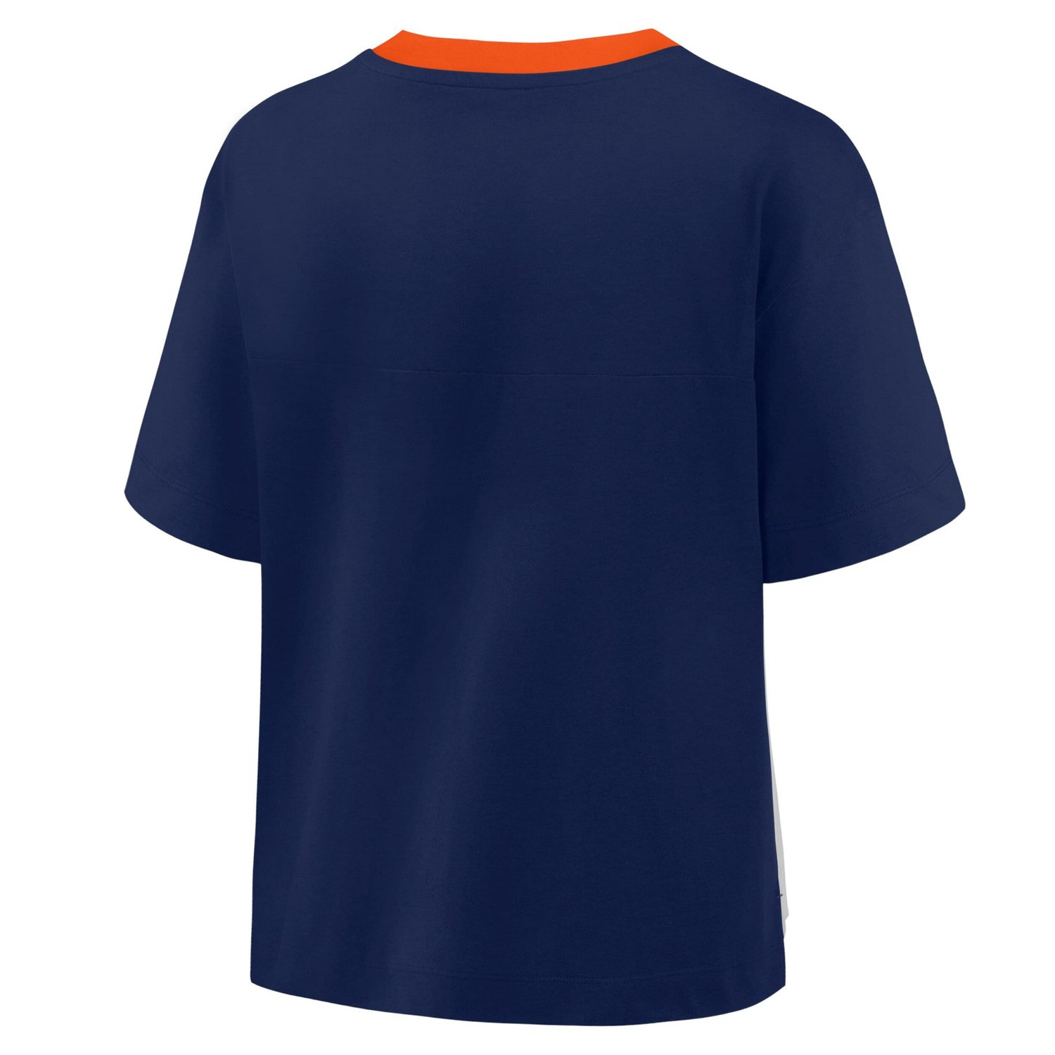 Fanatics Graphite Houston Astros Oversized Cropped V-Neck T-Shirt                                                                - view number 3