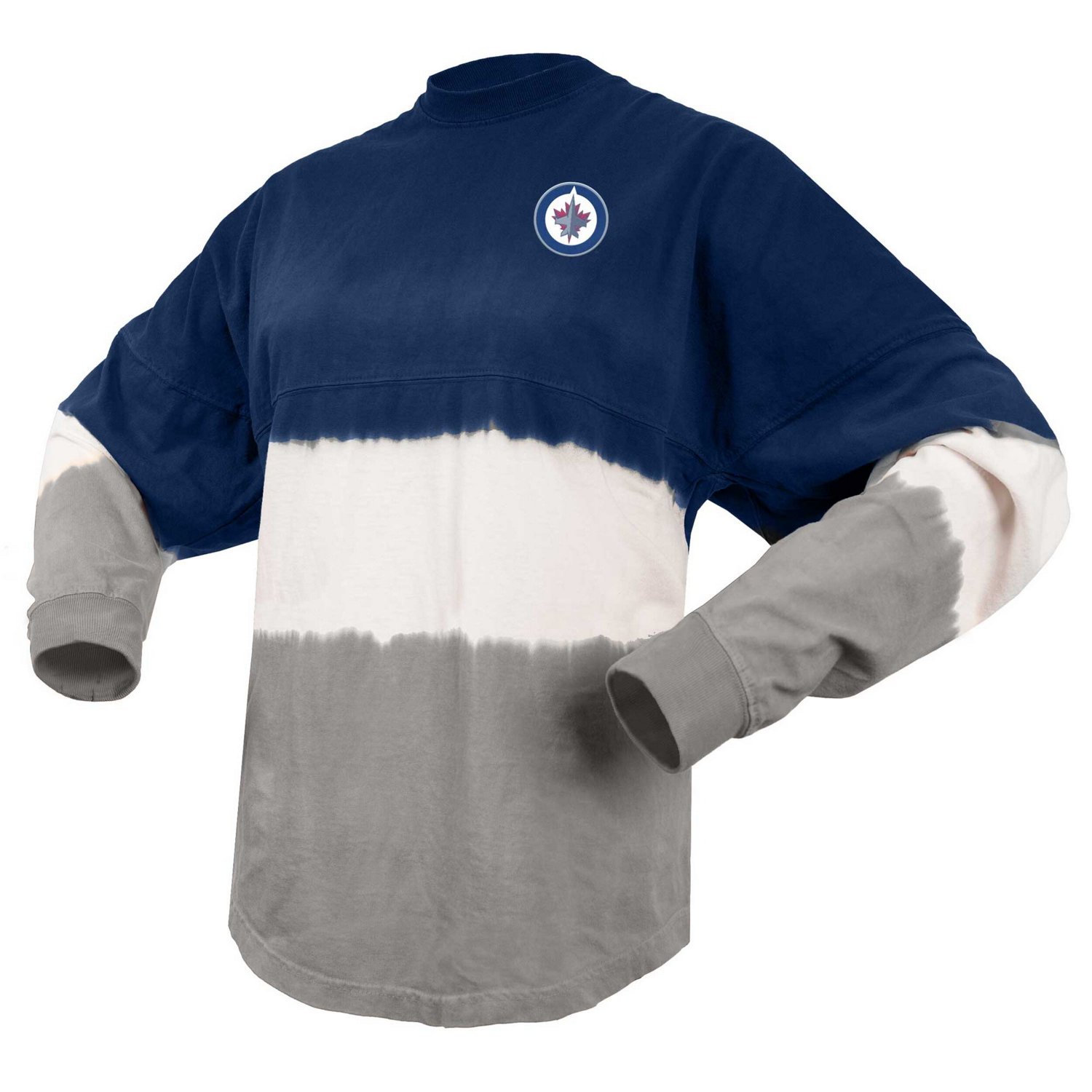 Fanatics Gray Winnipeg Jets Ombre Long Sleeve T-Shirt                                                                            - view number 2