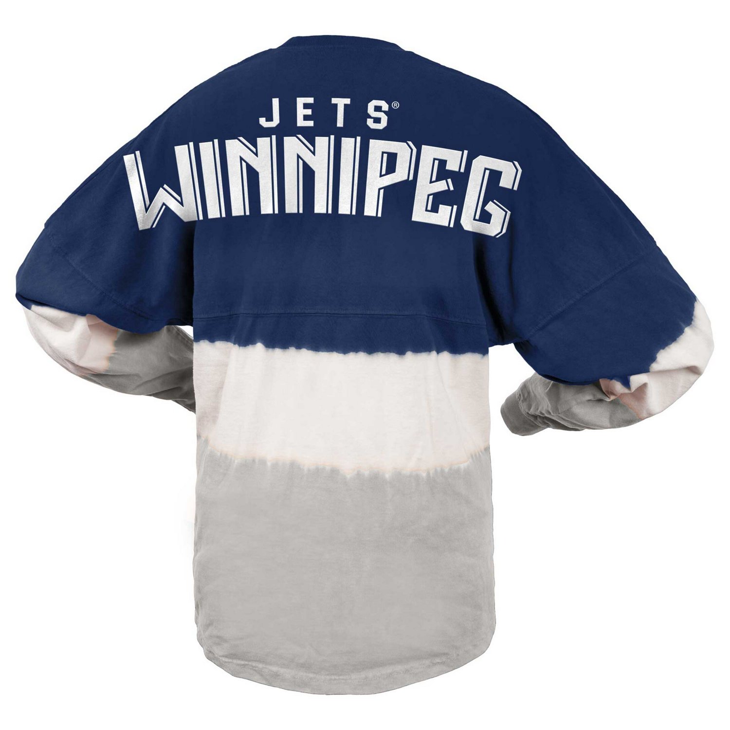 Fanatics Gray Winnipeg Jets Ombre Long Sleeve T-Shirt                                                                            - view number 3