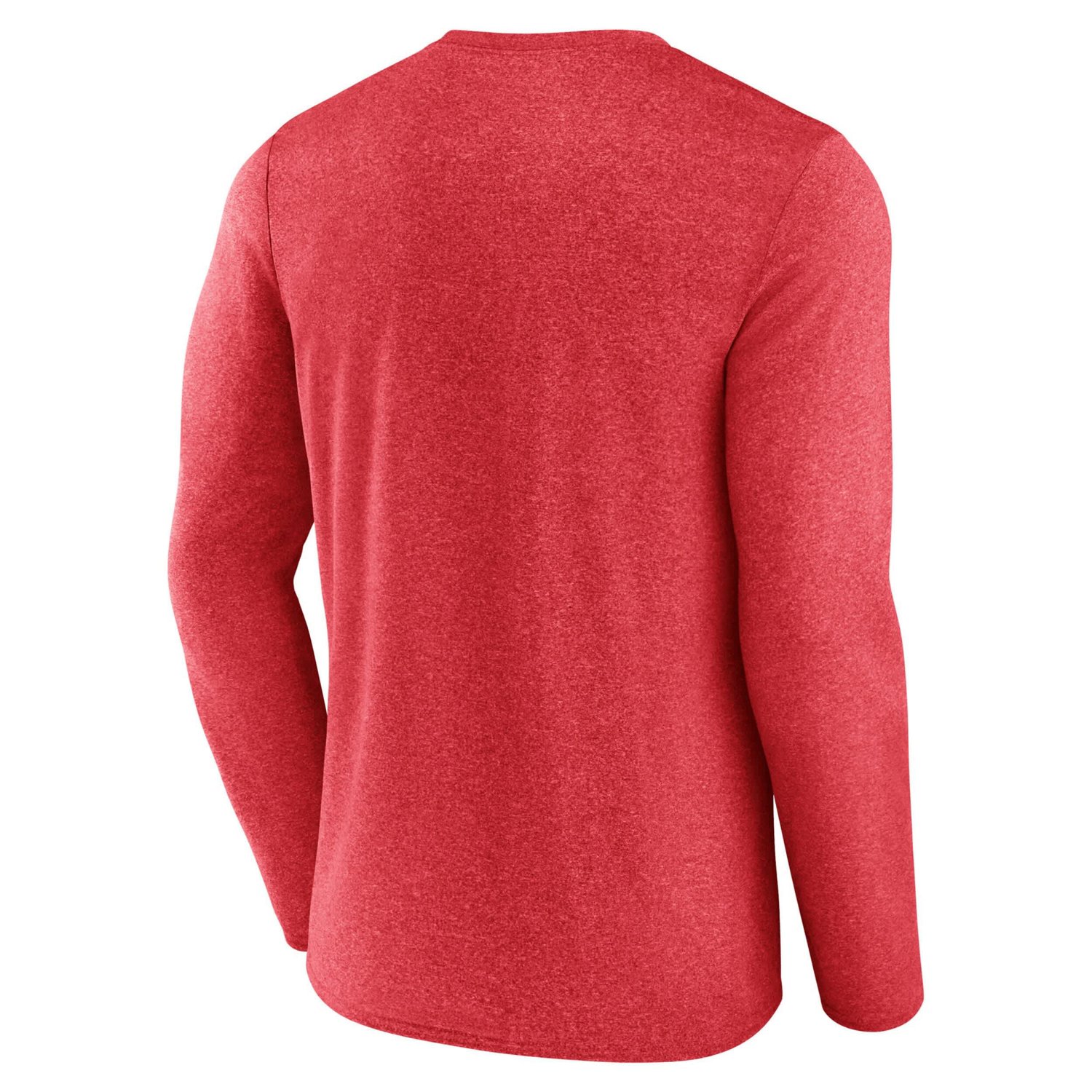 Fanatics Heather Chicago Blackhawks Sweep Iconic Synthetic Long Sleeve T-Shirt                                                   - view number 3