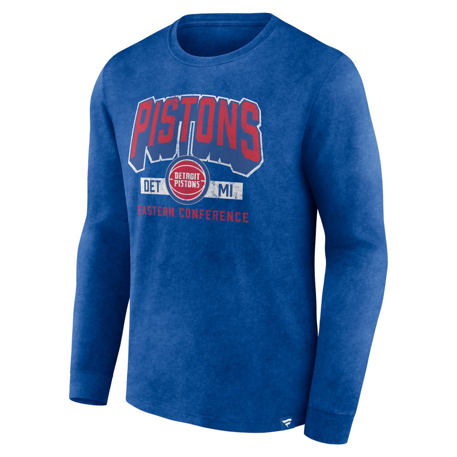Fanatics Heather Detroit Pistons Front Court Press Snow Wash Long Sleeve T-Shirt - view number 2