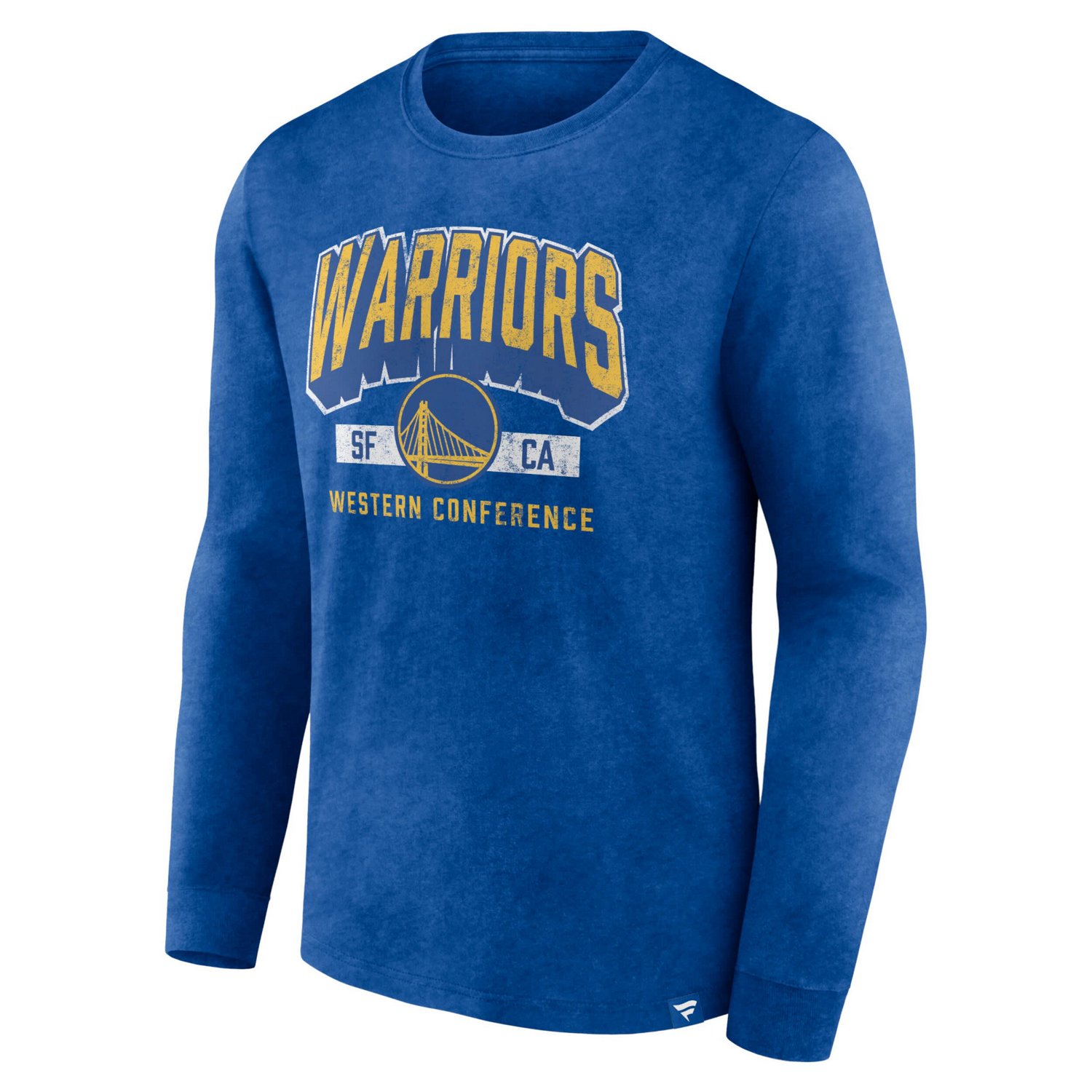 Fanatics Heather Golden State Warriors Front Court Press Snow Wash Long Sleeve T-Shirt - view number 2