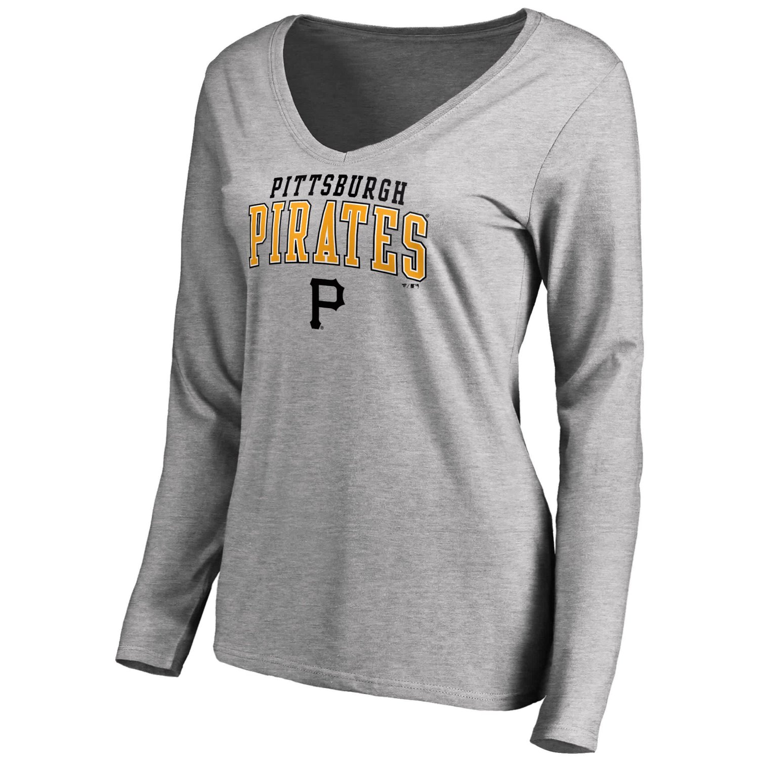 Fanatics Heather Gray Pittsburgh Pirates Short  Long Sleeve T-Shirt Combo Pack - view number 3