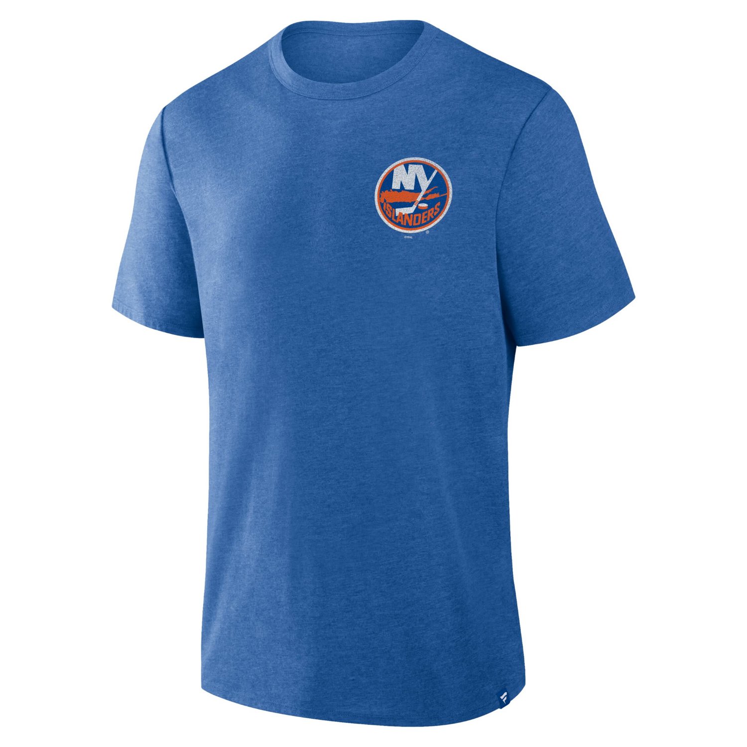 Fanatics Heather New York Islanders Fan Lanes Tri-Blend T-Shirt                                                                  - view number 2