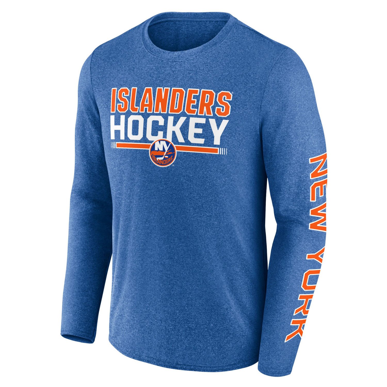Fanatics Heather New York Islanders Sweep Iconic Synthetic Long Sleeve T-Shirt - view number 2