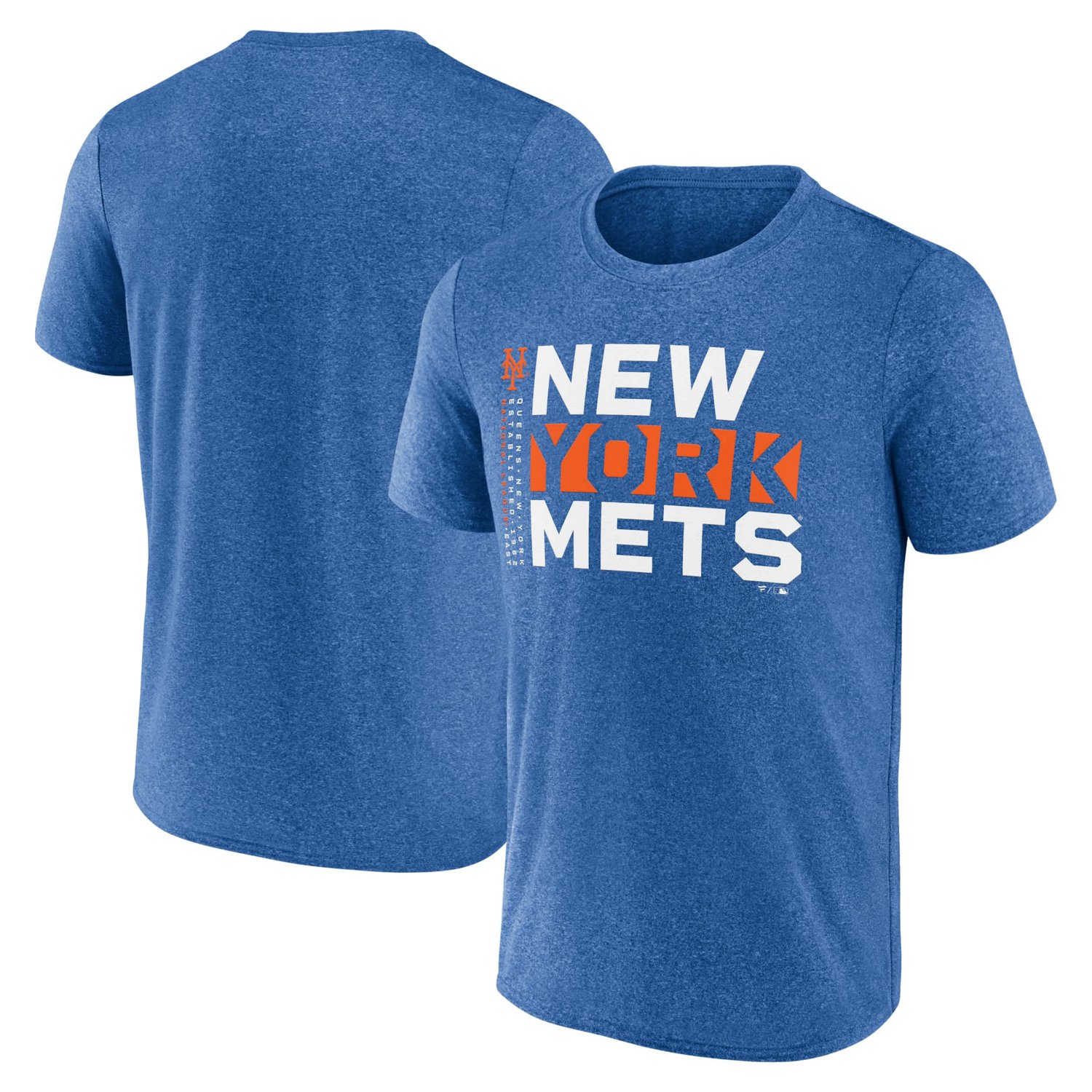 Fanatics Heather New York Mets Fundamentals Shoot For The Sky T-Shirt