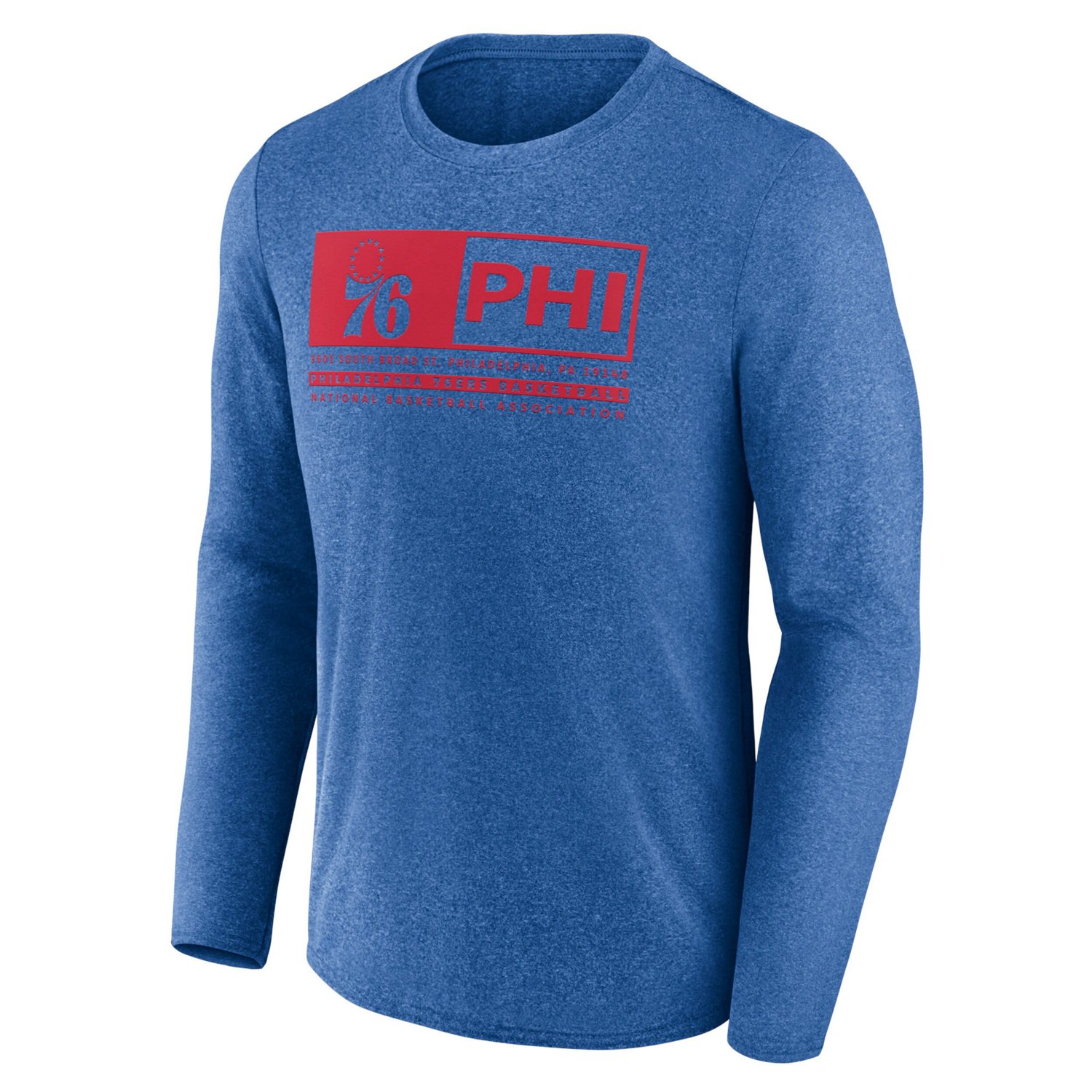 Fanatics Heather Philadelphia 76ers Three-Point Play T-Shirt - view number 2