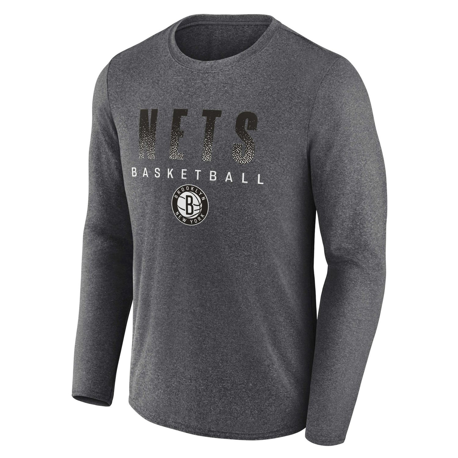 Fanatics Heathered Charcoal Brooklyn Nets Where Legends Play Iconic Practice Long Sleeve T-Shirt - view number 2