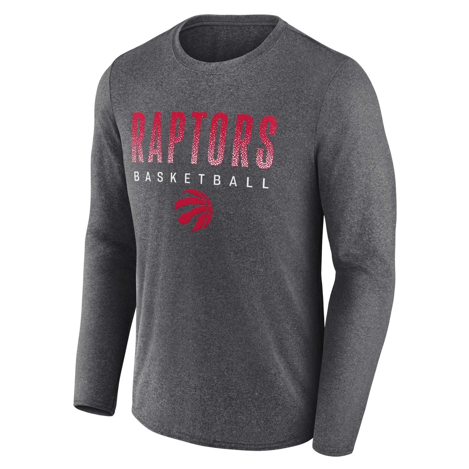 Fanatics Heathered Charcoal Toronto Raptors Where Legends Play Iconic Practice Long Sleeve T-Shirt                               - view number 2