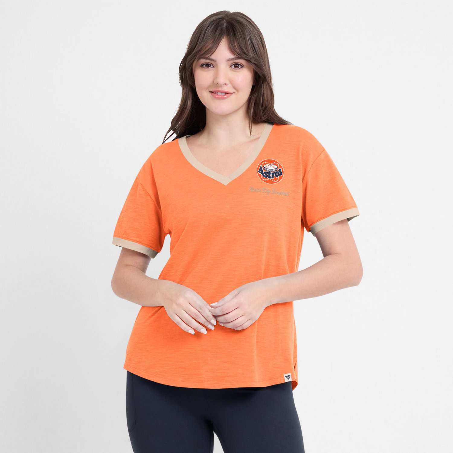 Fanatics Houston Astros Binge Worthy Stadium Slub V-Neck T-Shirt                                                                 - view number 4