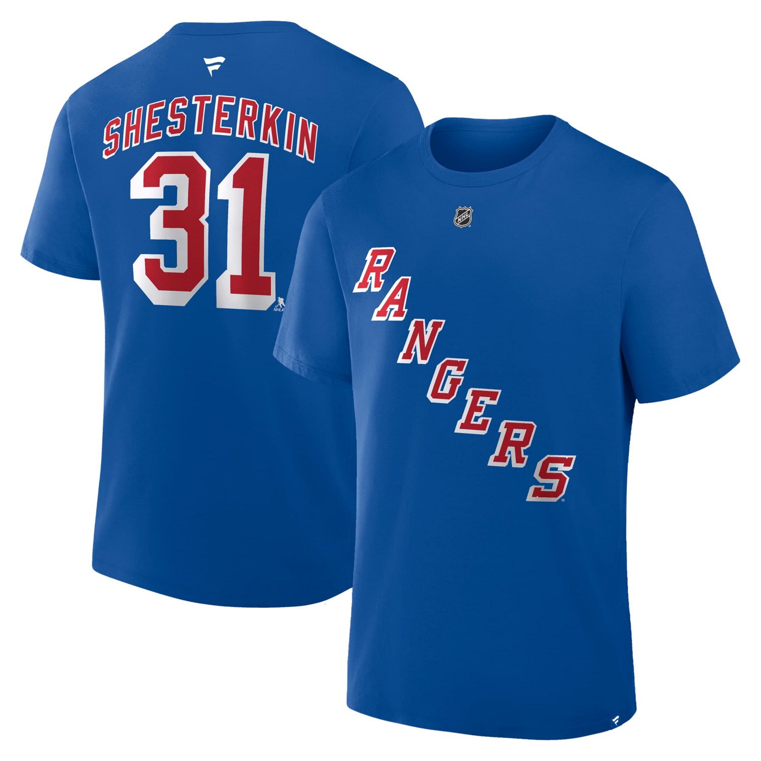 Fanatics Igor Shesterkin New York Rangers Authentic Stack Name  Number T-Shirt