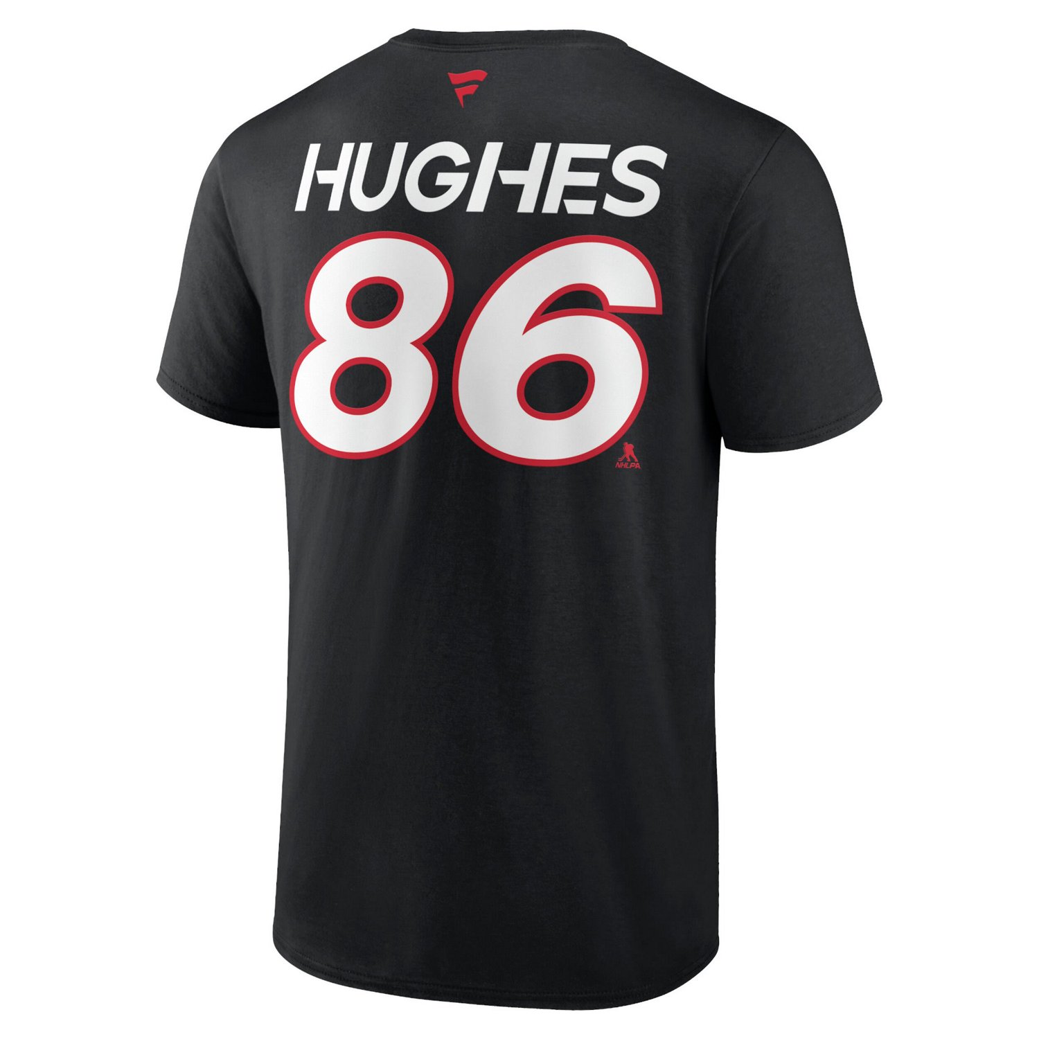 Fanatics Jack Hughes New Jersey Devils Authentic Pro Prime Name  Number T-Shirt - view number 3