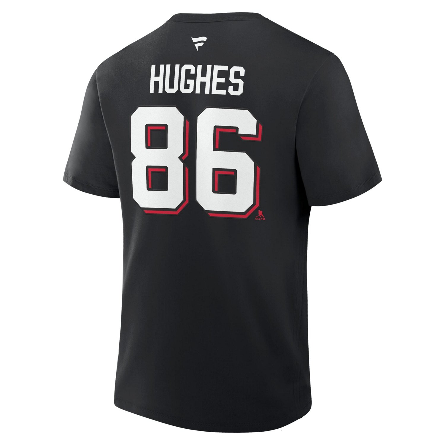 Fanatics Jack Hughes New Jersey Devils Authentic Stack Name  Number T-Shirt - view number 3