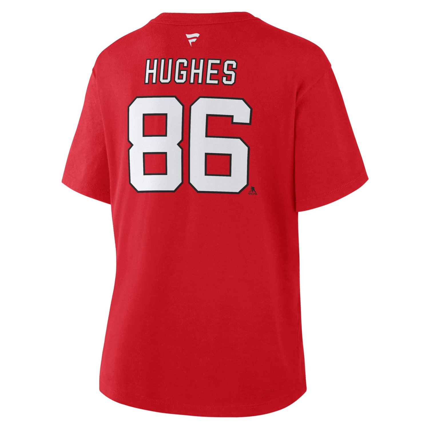 Fanatics Jack Hughes New Jersey Devils Authentic Stack Name  Number T-Shirt - view number 3