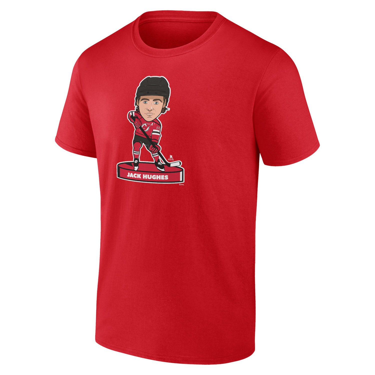 Fanatics Jack Hughes New Jersey Devils Player Bobblehead T-Shirt - view number 2