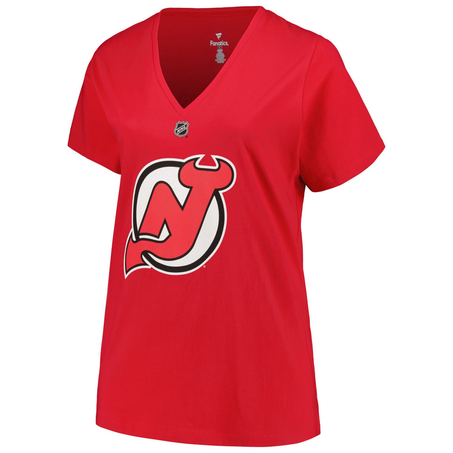 Fanatics Jack Hughes New Jersey Devils Plus Size Name  Number T-Shirt - view number 2