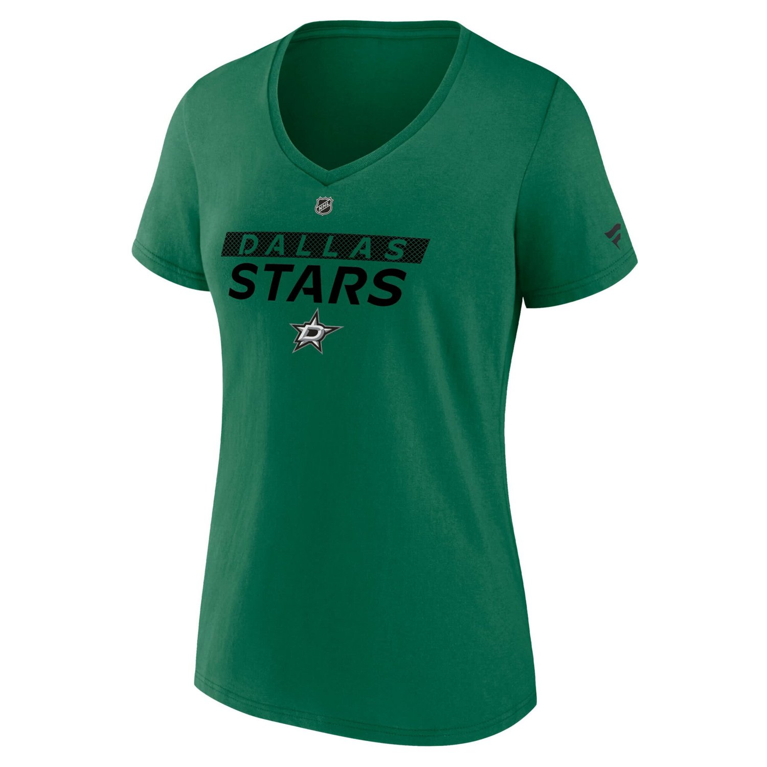 Fanatics Kelly Dallas Stars Authentic Pro Core Primary V-Neck T-Shirt                                                            - view number 2
