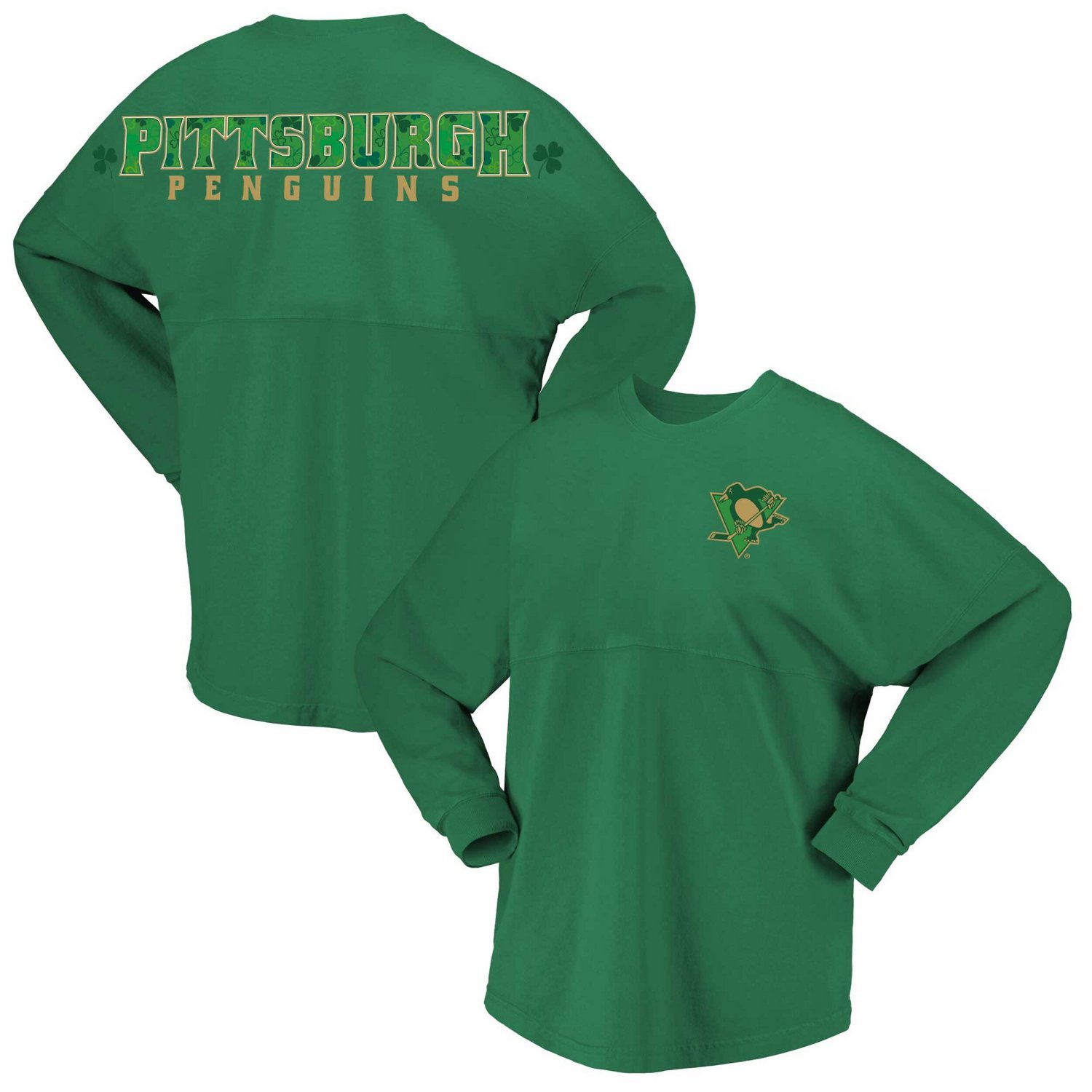 Fanatics Kelly Pittsburgh Penguins St Patrick's Day Spirit Jersey T-Shirt