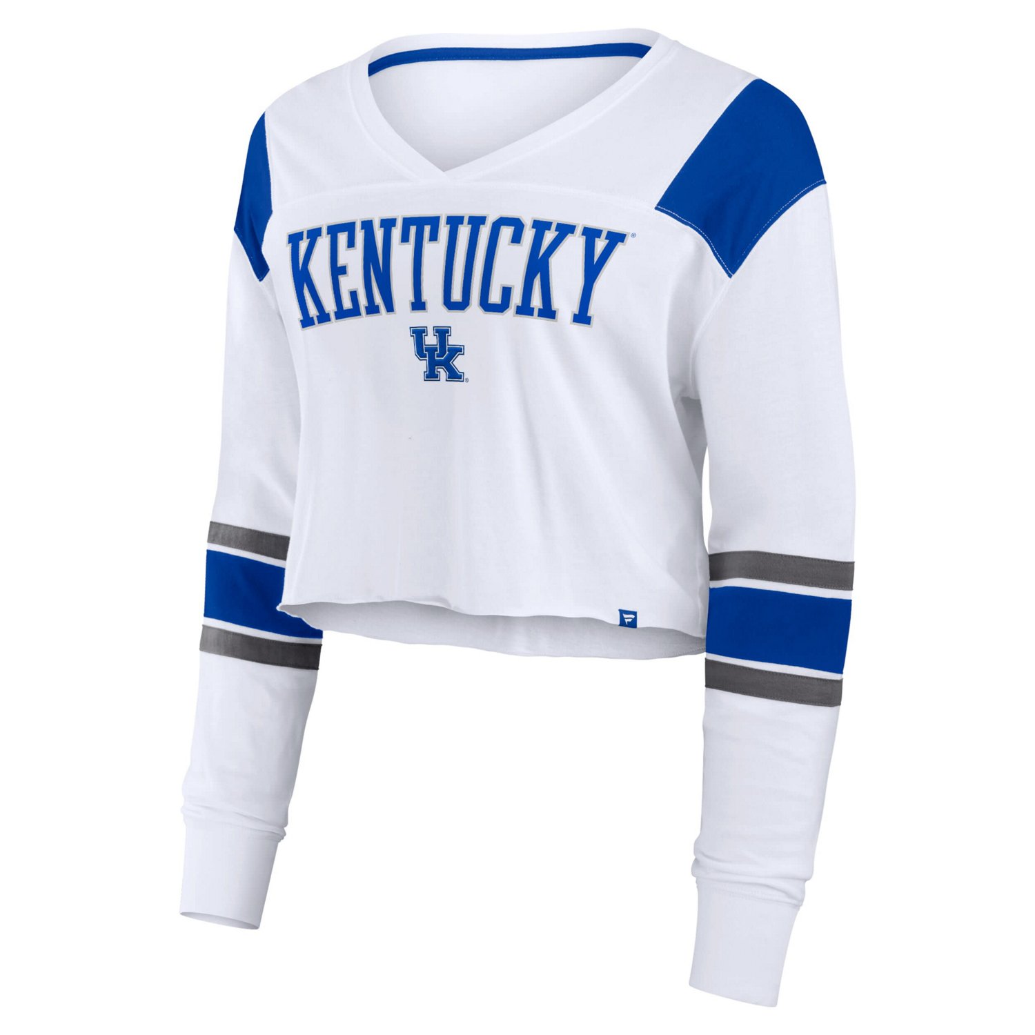 Fanatics Kentucky Wildcats Training Camp Cropped Long Sleeve V-Neck Fashion Top - view number 2