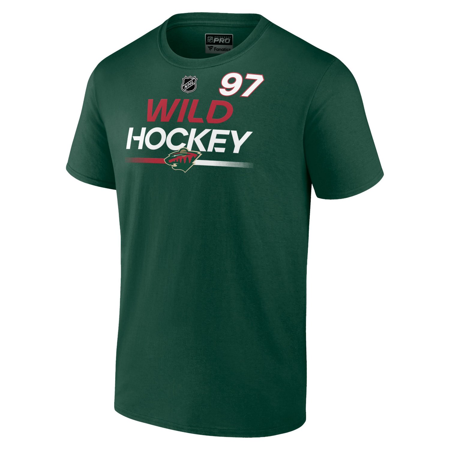 Fanatics Kirill Kaprizov Minnesota Wild Authentic Pro Prime Name  Number T-Shirt